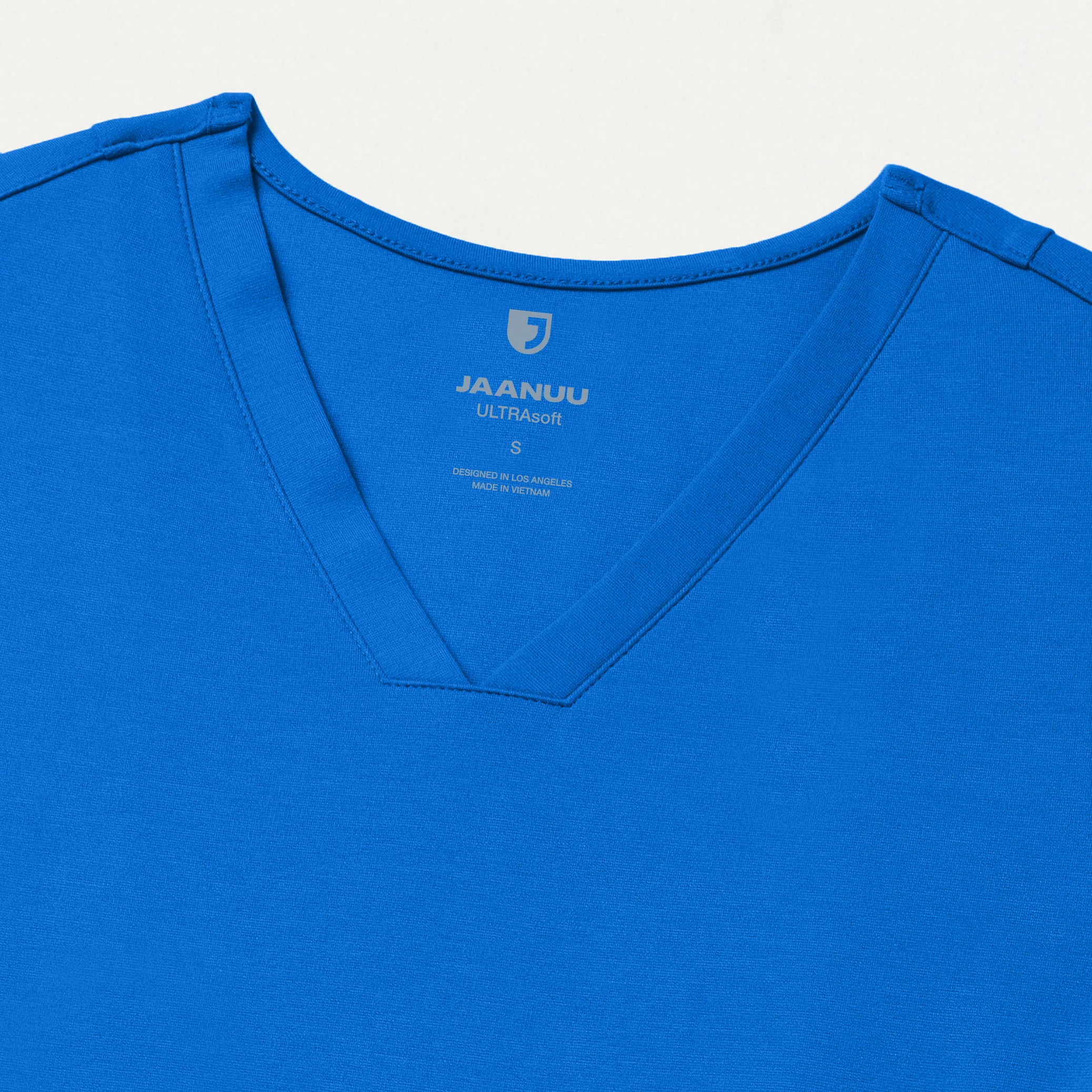 Kass Slim 4-Pocket UltraSOFT™ Scrub Top - Royal Blue - Image 6
