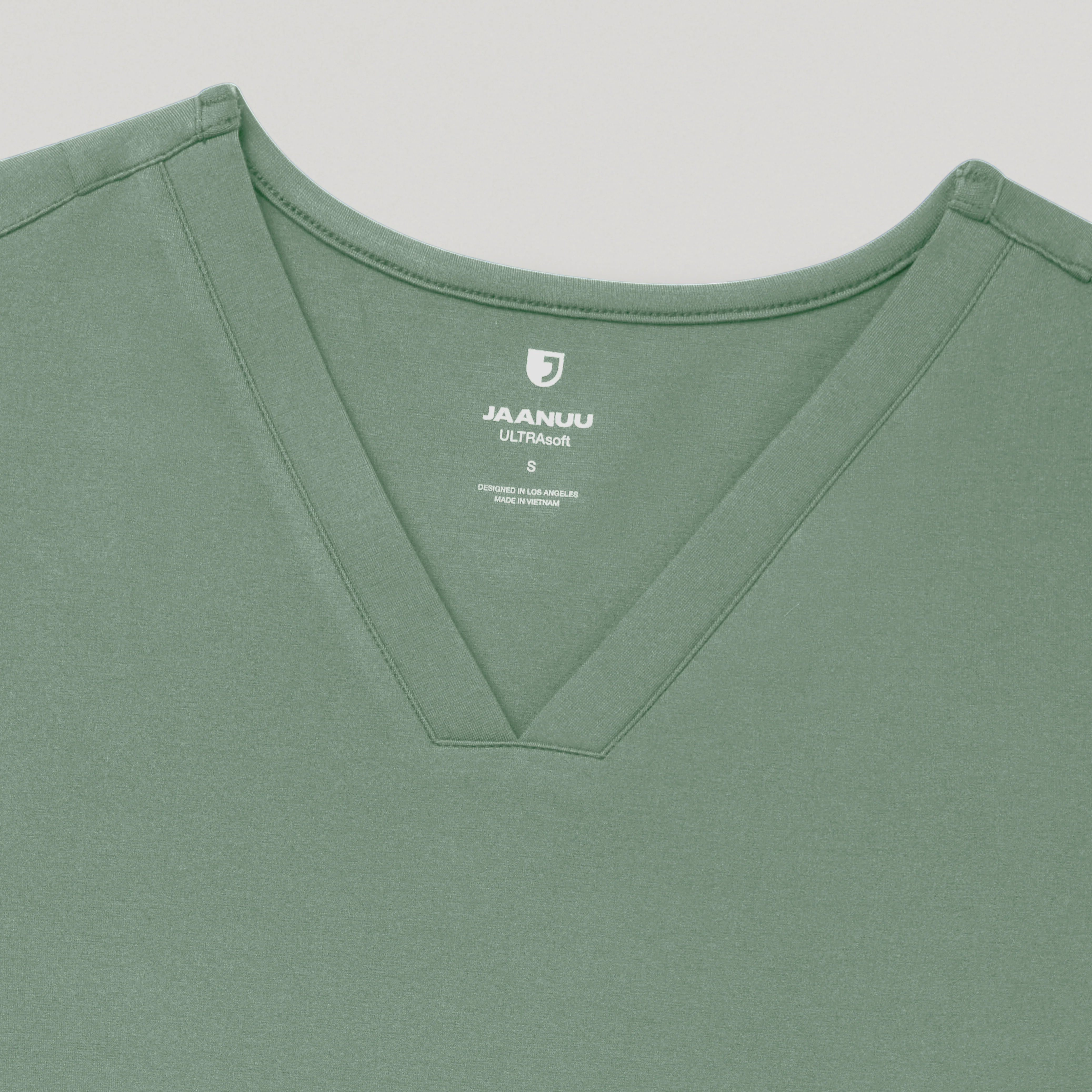 Kass Slim 4-Pocket UltraSOFT™ Scrub Top - Sage - Image 5