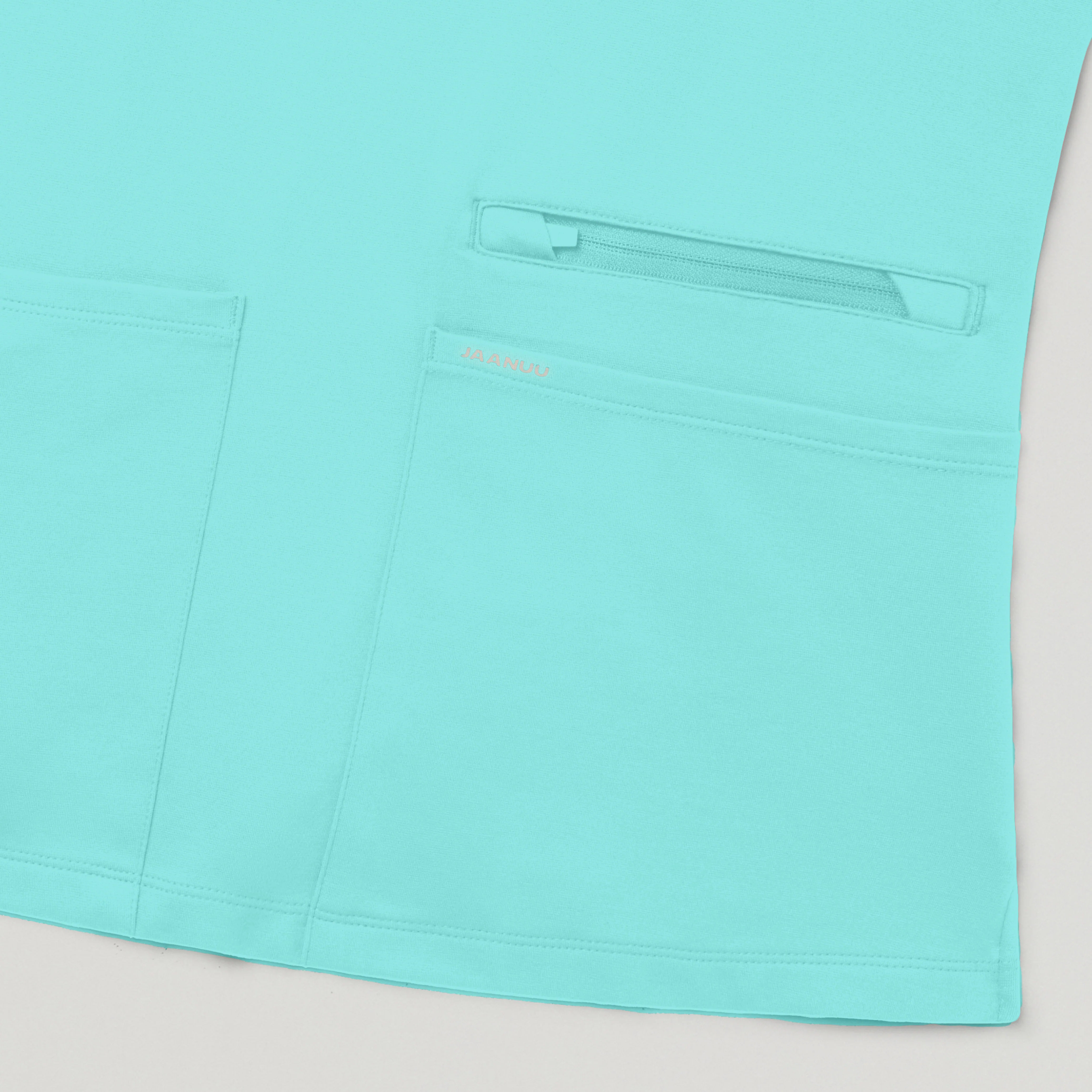 Kass Slim 4-Pocket UltraSOFT™ Scrub Top - Surf - Image 5
