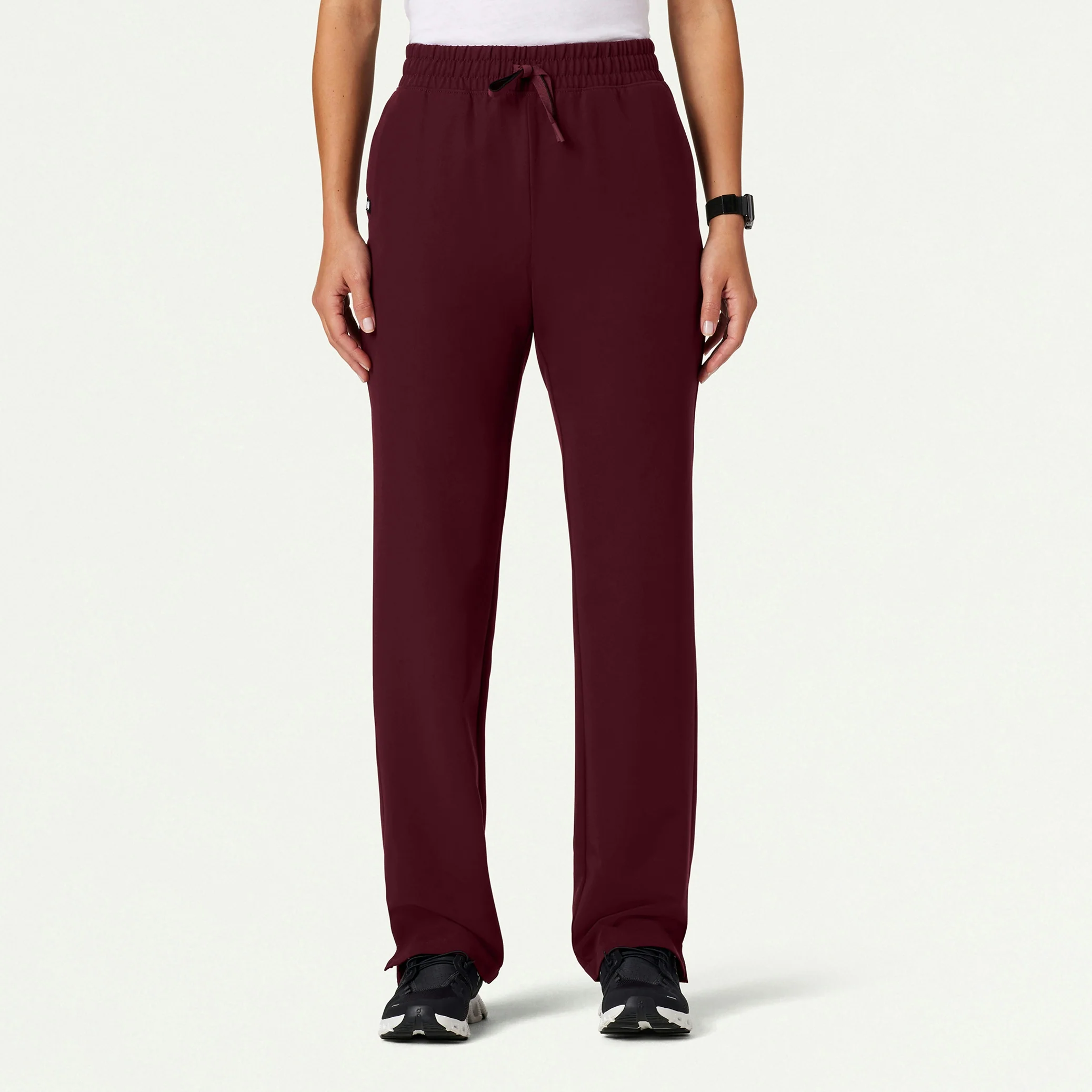 Kerr 365 High Waisted Scrub Pant - Burgundy