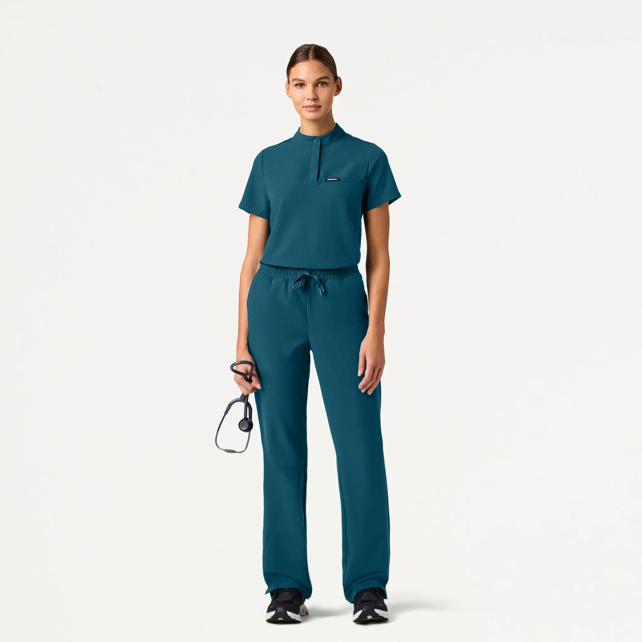 Kerr 365 High Waisted Scrub Pant - Caribbean Blue - Image 2