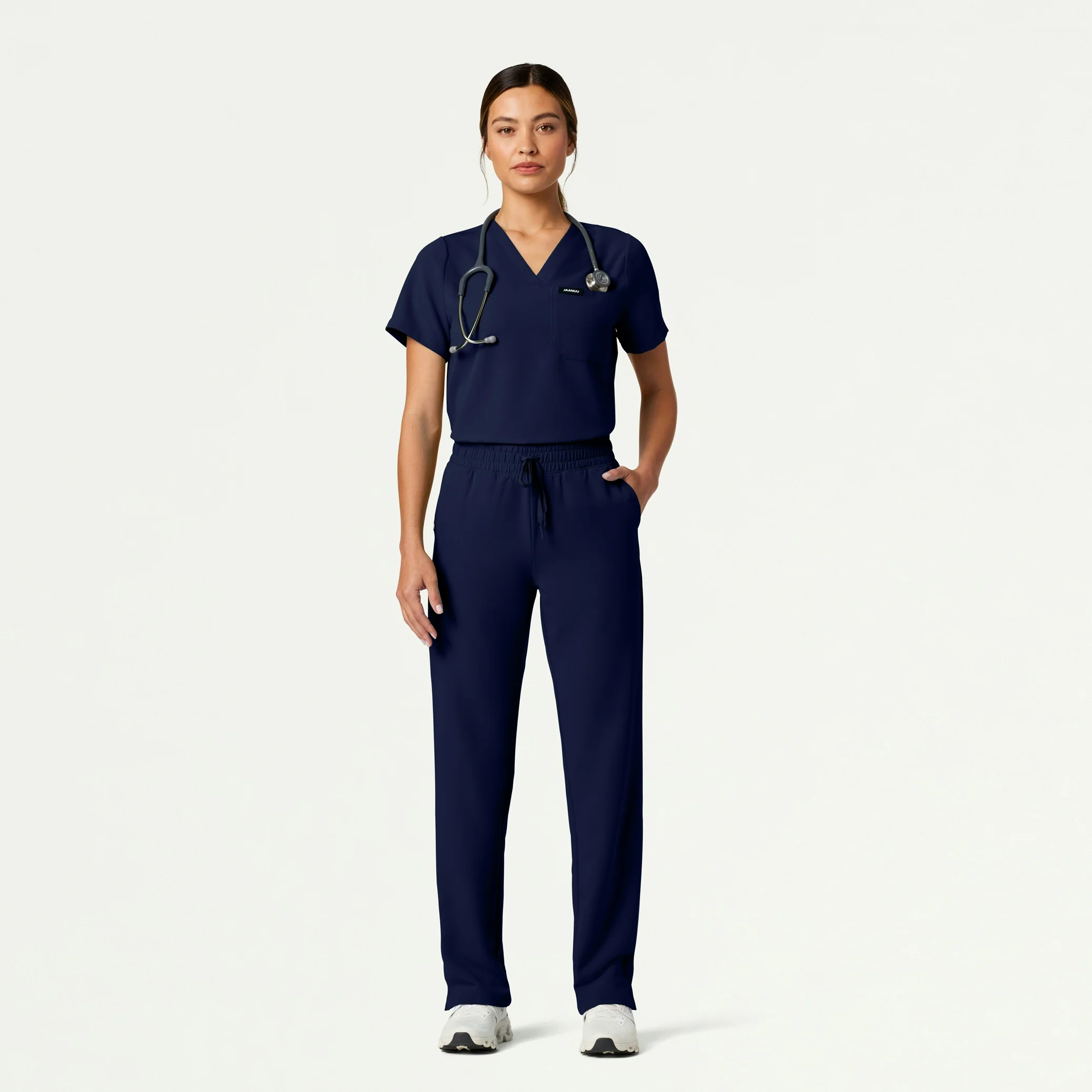 Kerr 365 High Waisted Scrub Pant - Midnight Navy - Image 2