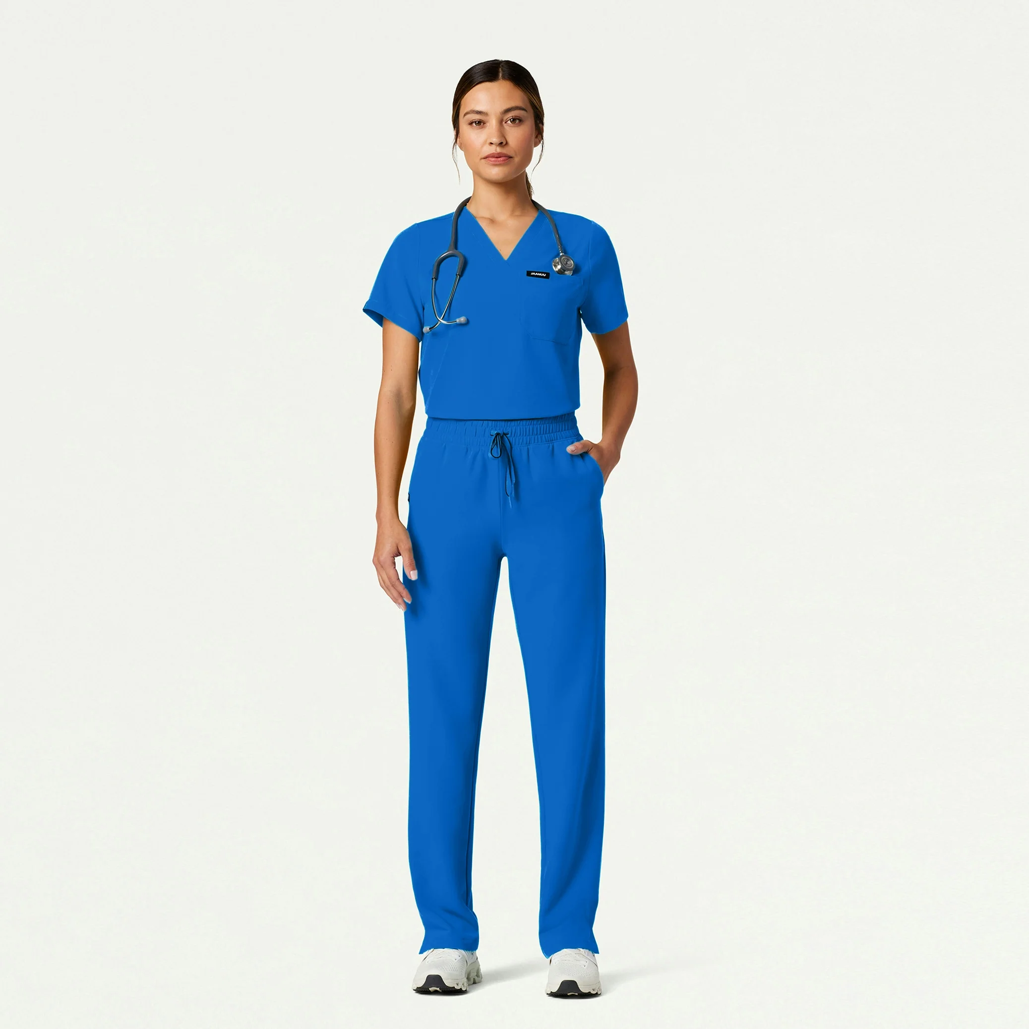 Kerr 365 High Waisted Scrub Pant - Royal Blue - Image 2