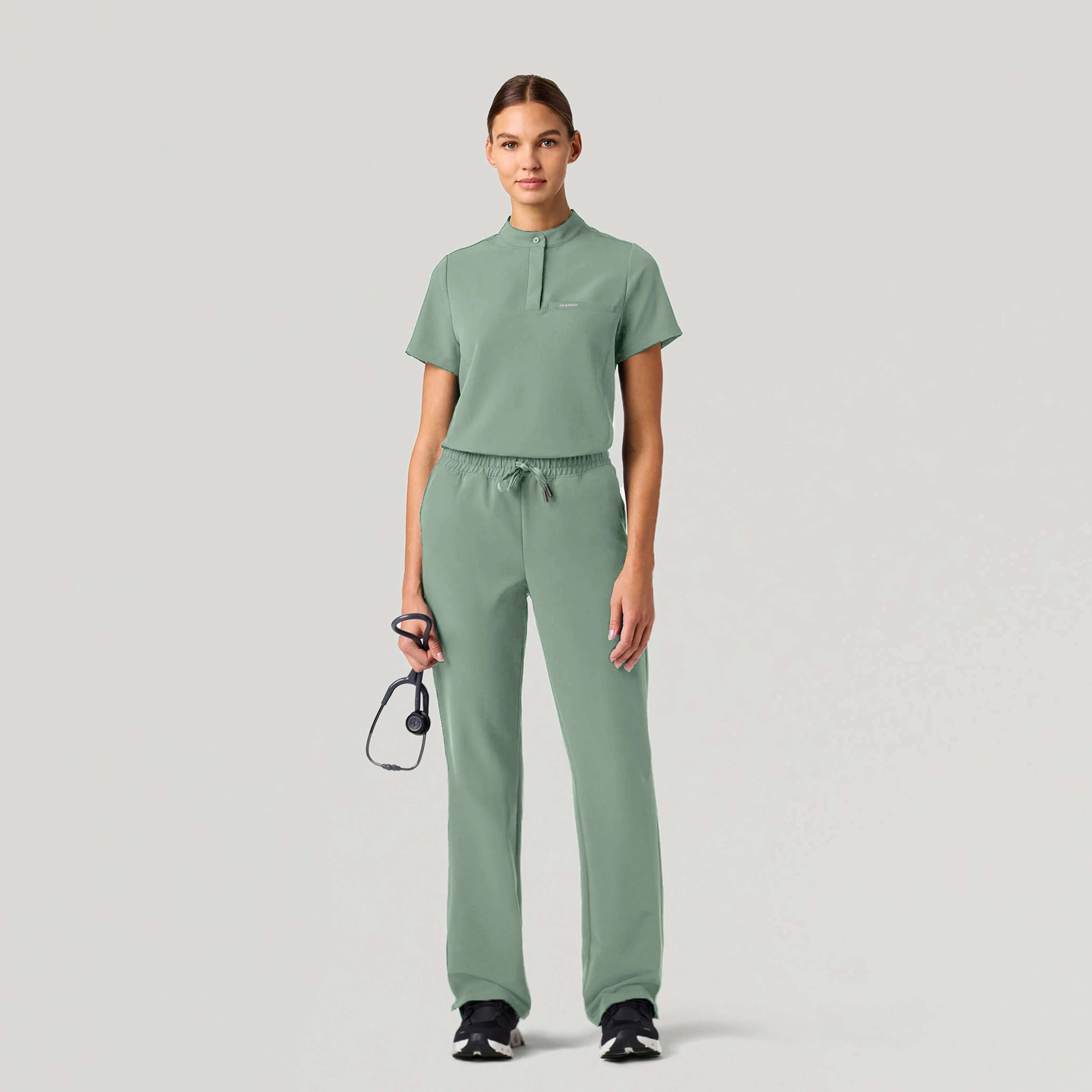 Kerr 365 High Waisted Scrub Pant - Sage - Image 3