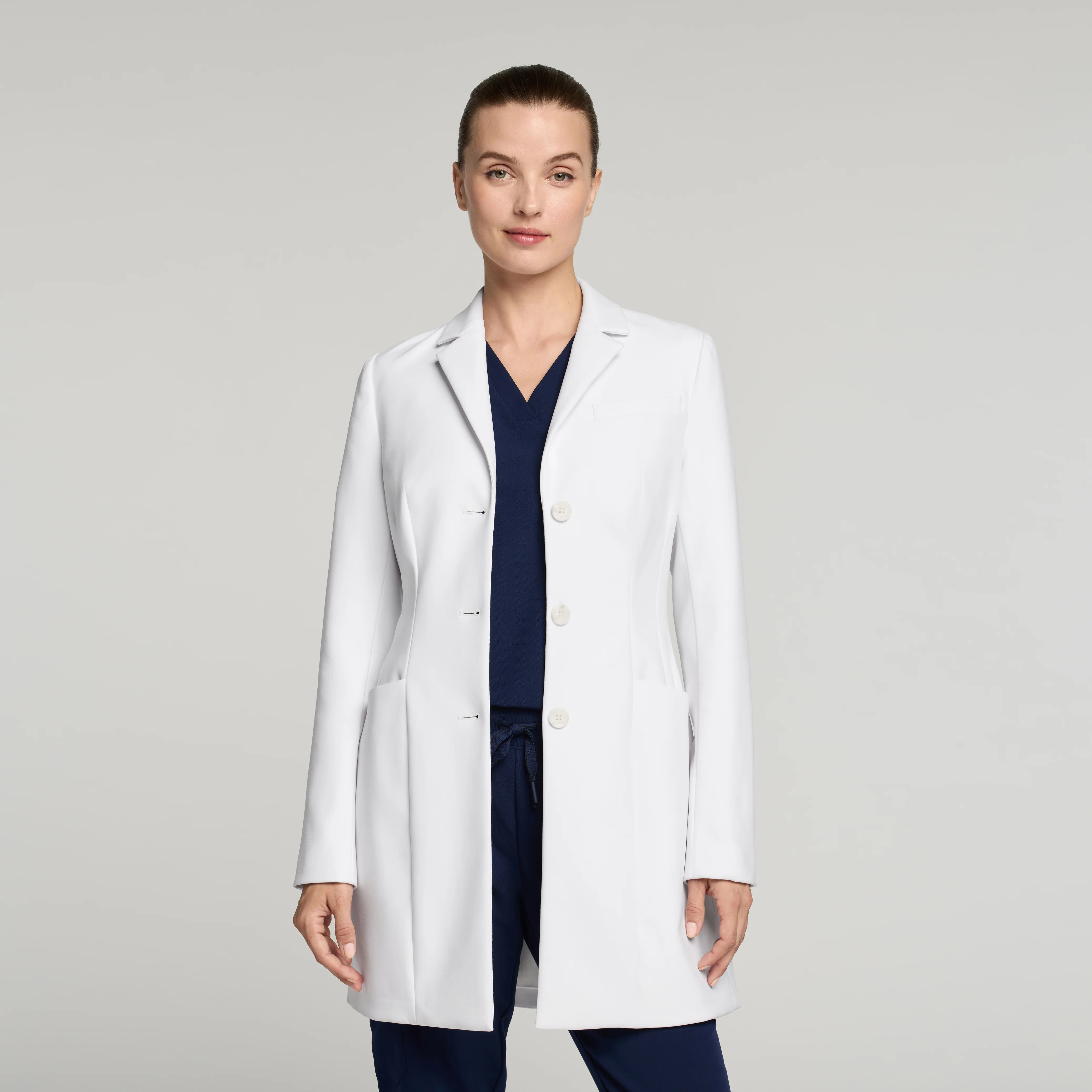 Linea 33" White Coat - White - Image 2