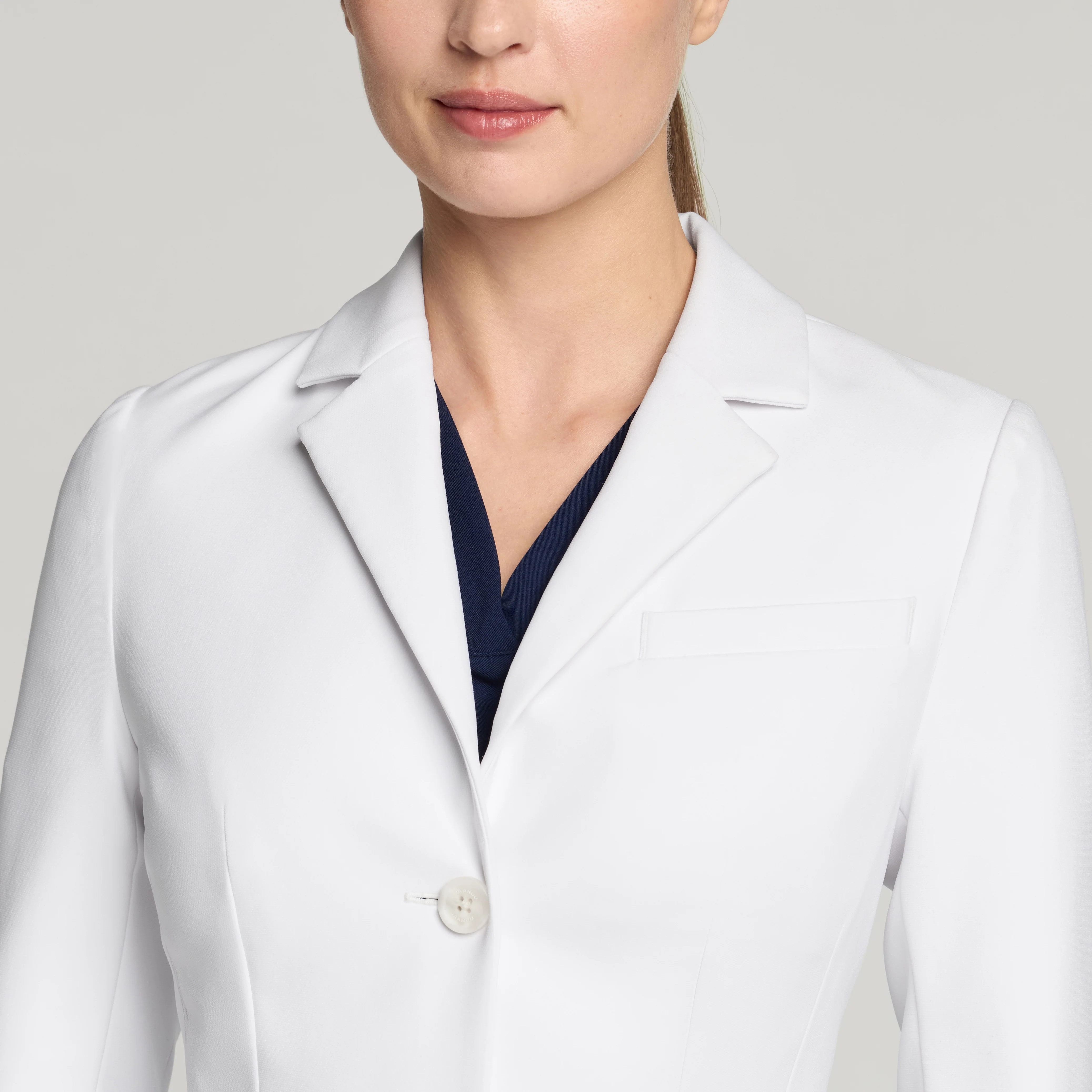 Linea 33" White Coat - White - Image 7