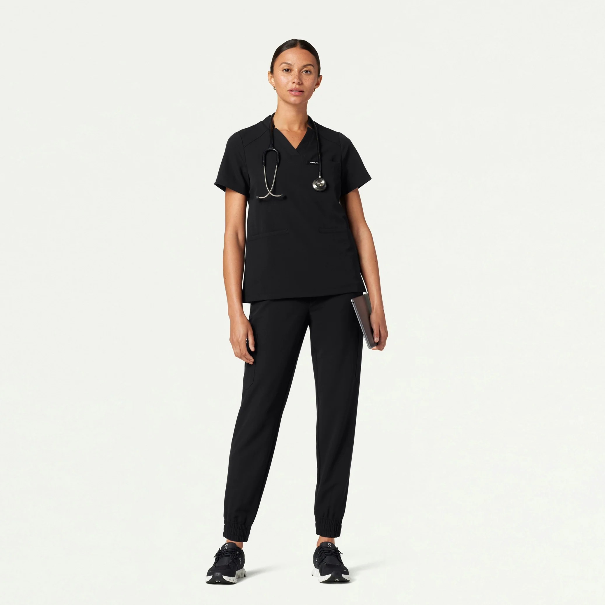 Neo Everyday Cargo Scrub Jogger - Black - Image 2