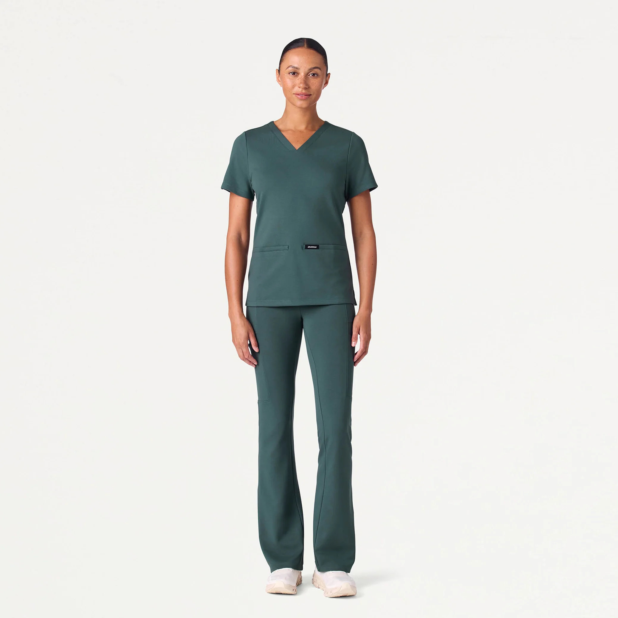 Perri UltraSOFT™ Yoga Scrub Pant - Alpine Green - Image 2