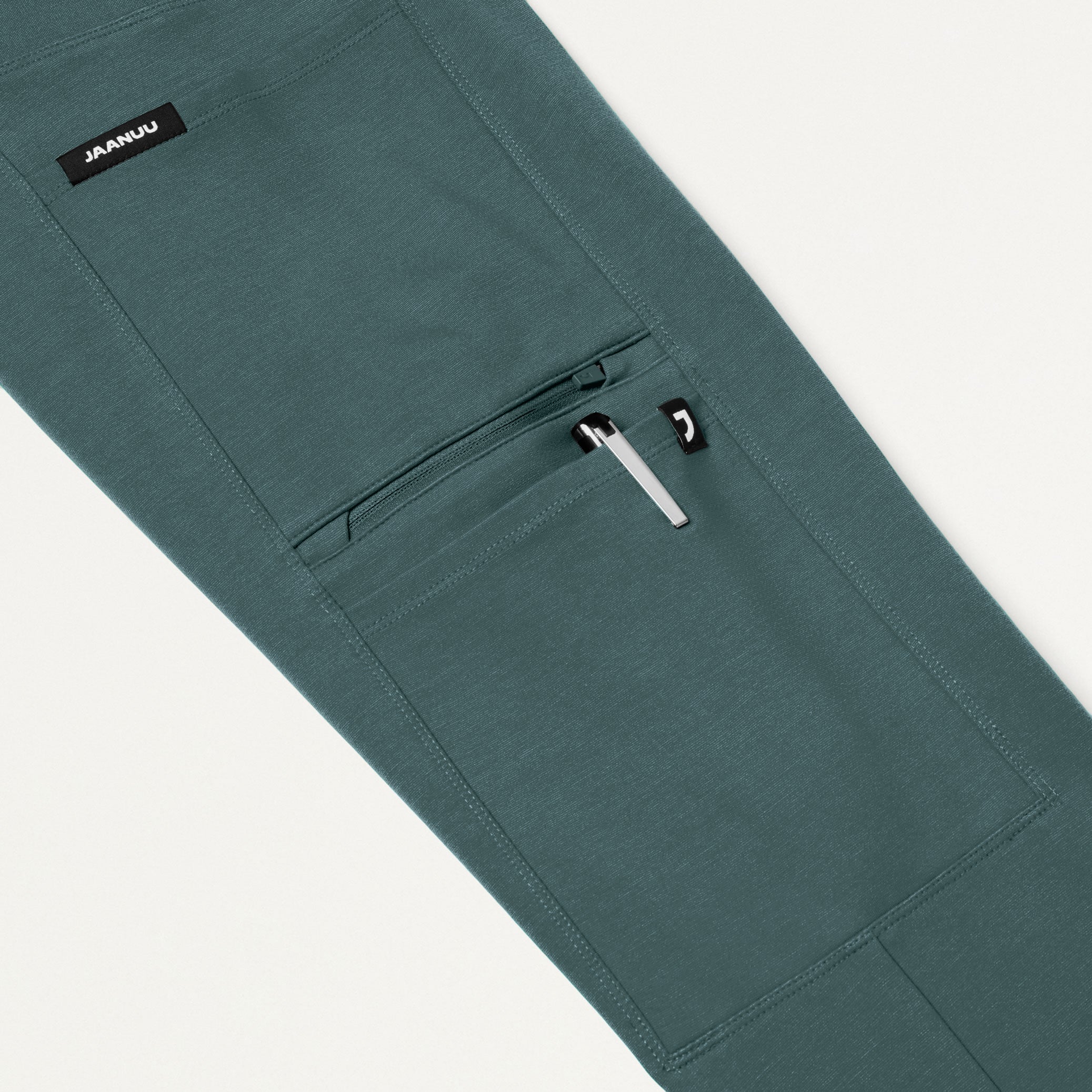 Perri UltraSOFT™ Yoga Scrub Pant - Alpine Green - Image 5
