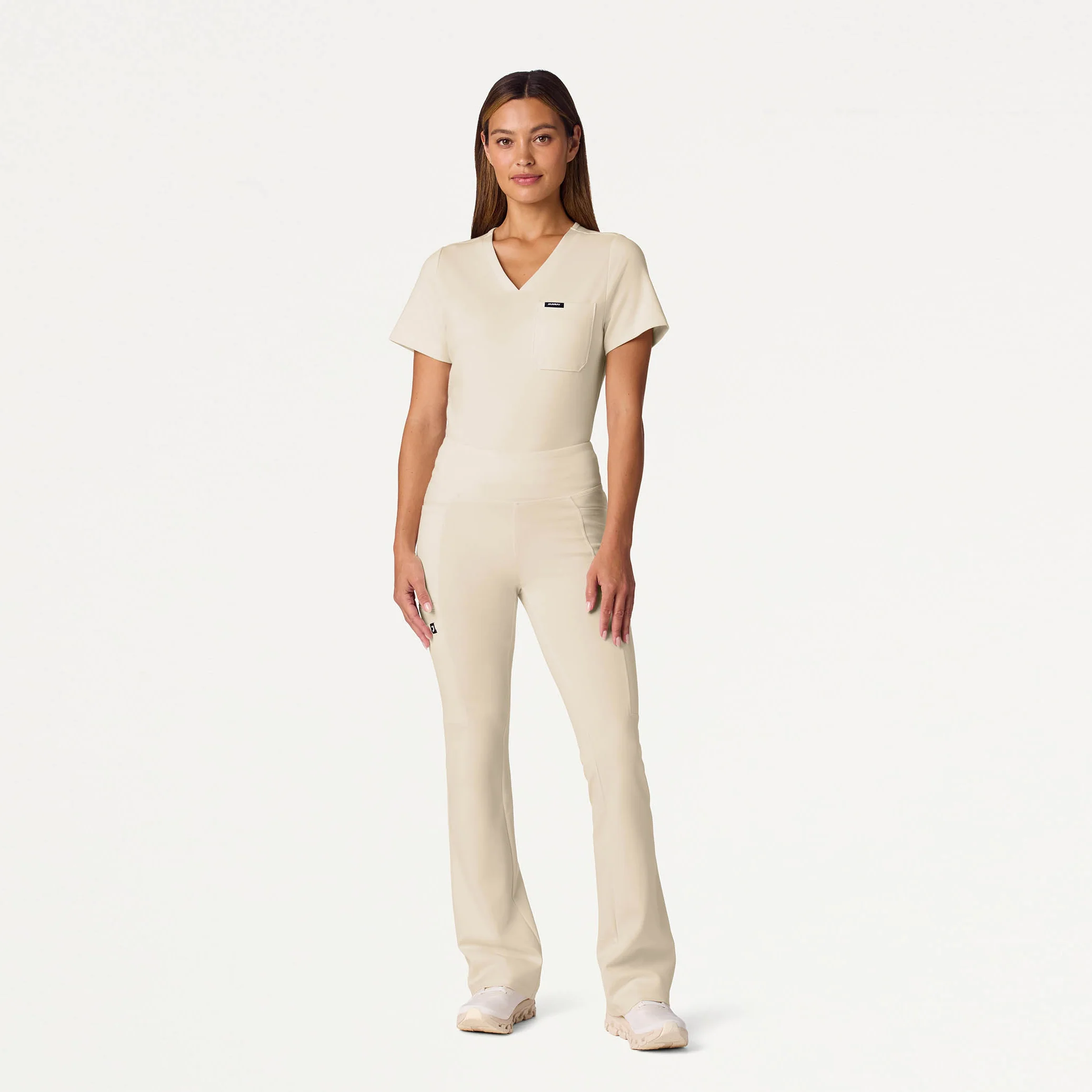 Perri UltraSOFT™ Yoga Scrub Pant - Birch - Image 2