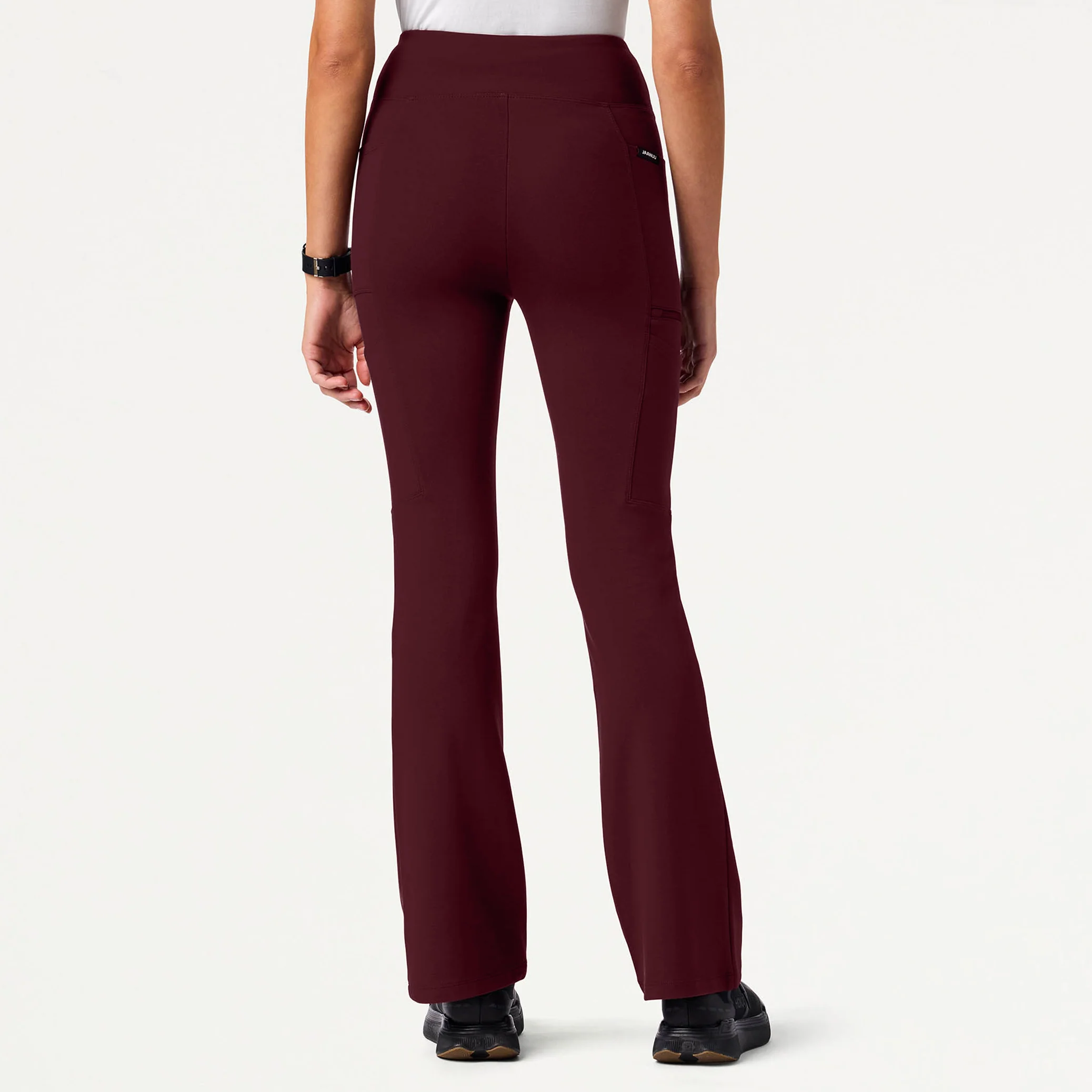 Perri UltraSOFT™ Yoga Scrub Pant - Burgundy - Image 3