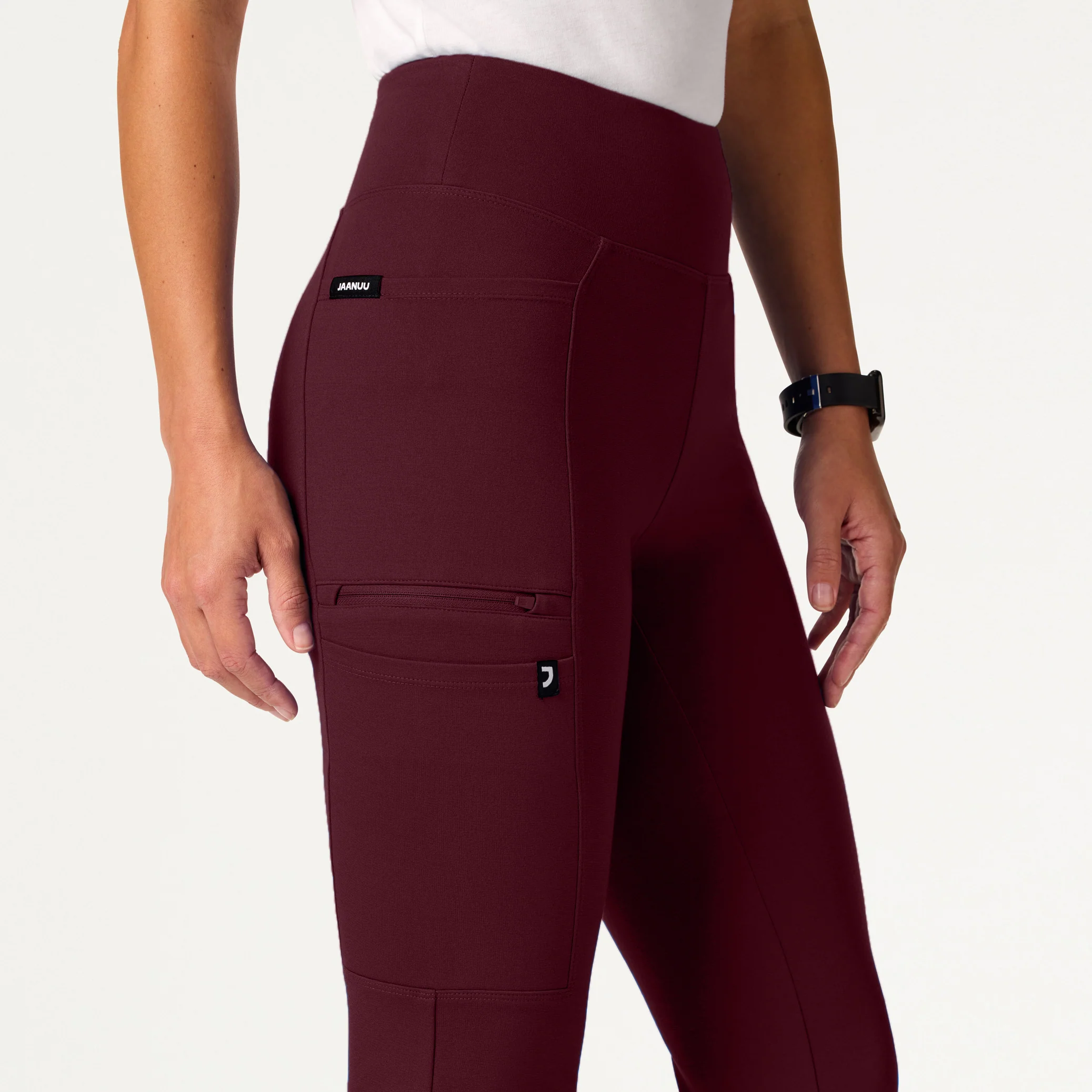 Perri UltraSOFT™ Yoga Scrub Pant - Burgundy - Image 5