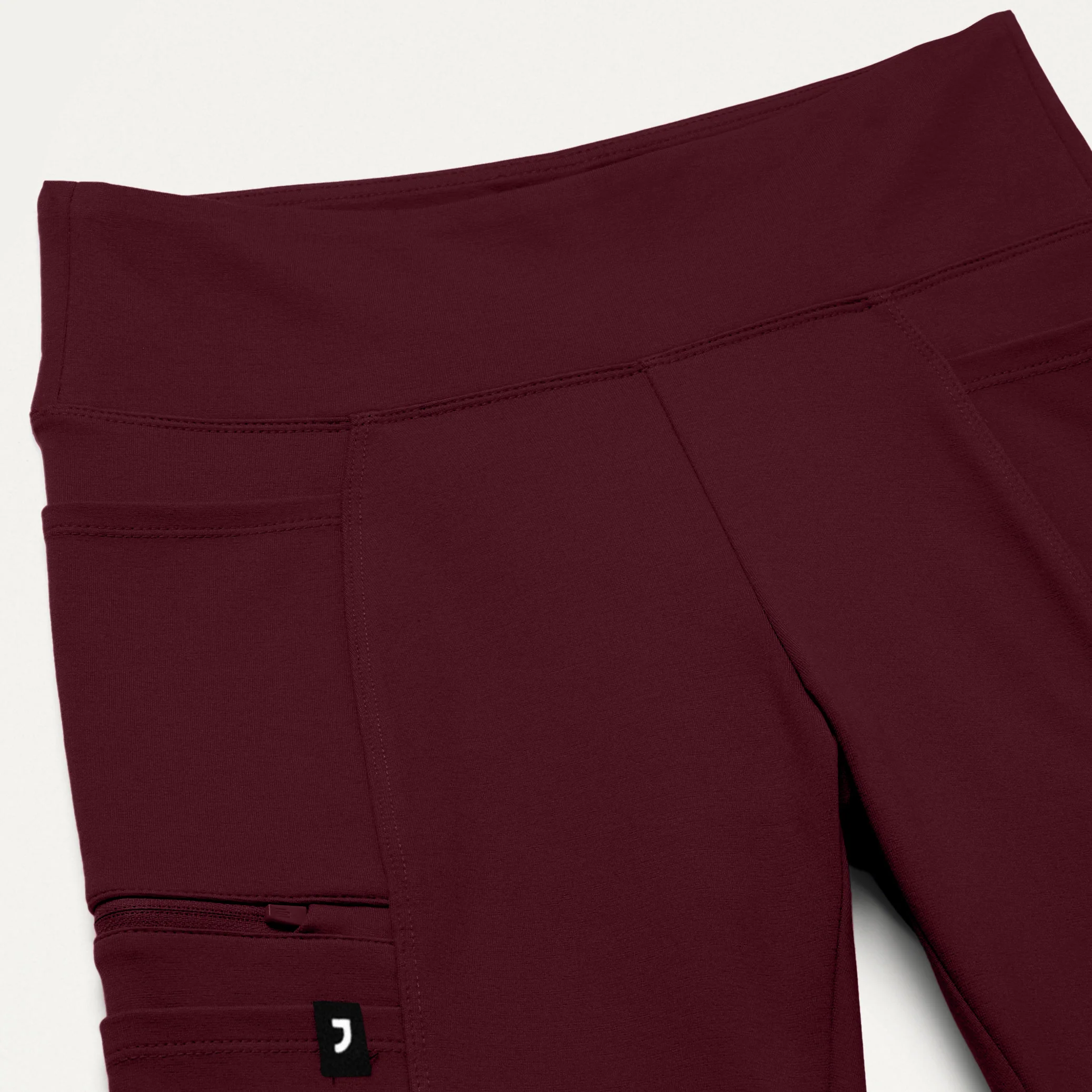 Perri UltraSOFT™ Yoga Scrub Pant - Burgundy - Image 7