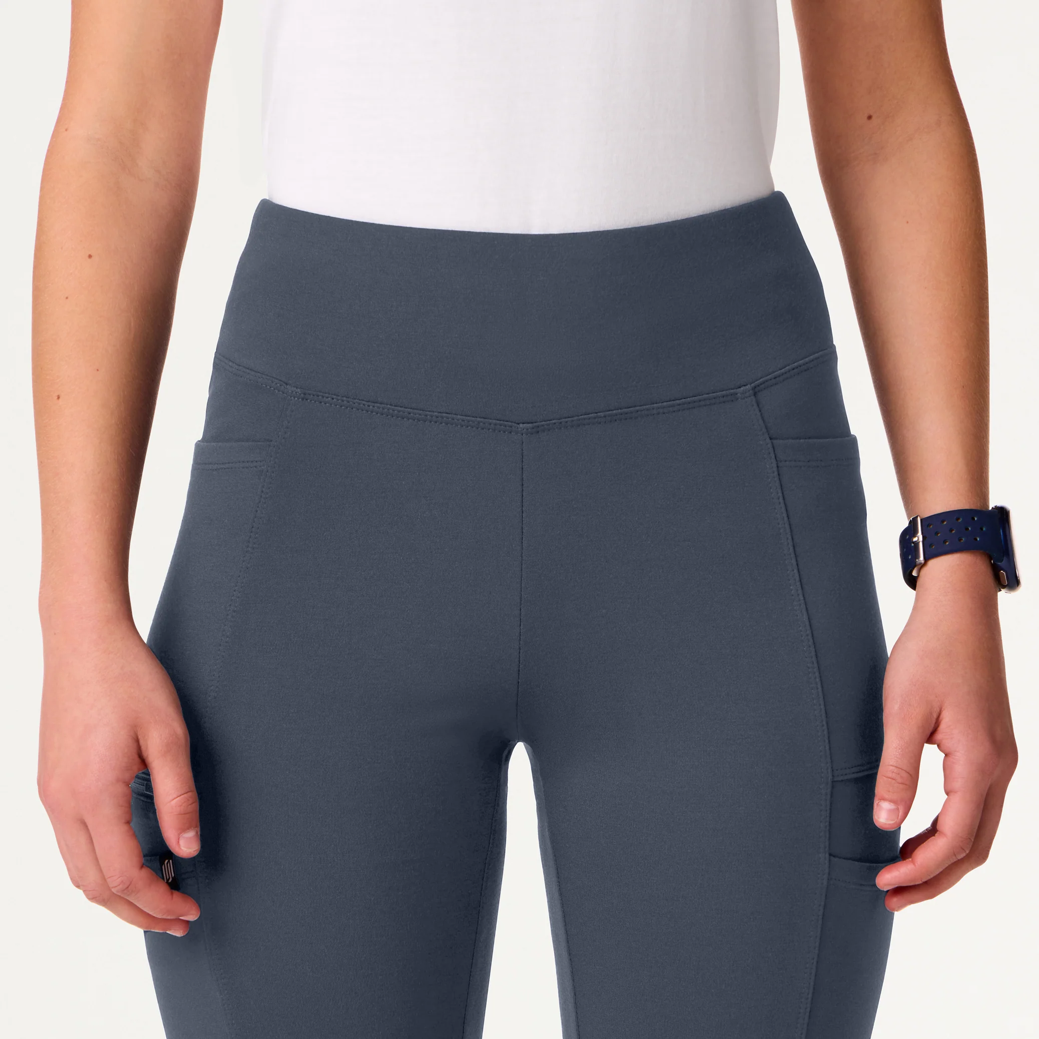 Perri UltraSOFT™ Yoga Scrub Pant - Carbon Gray - Image 5