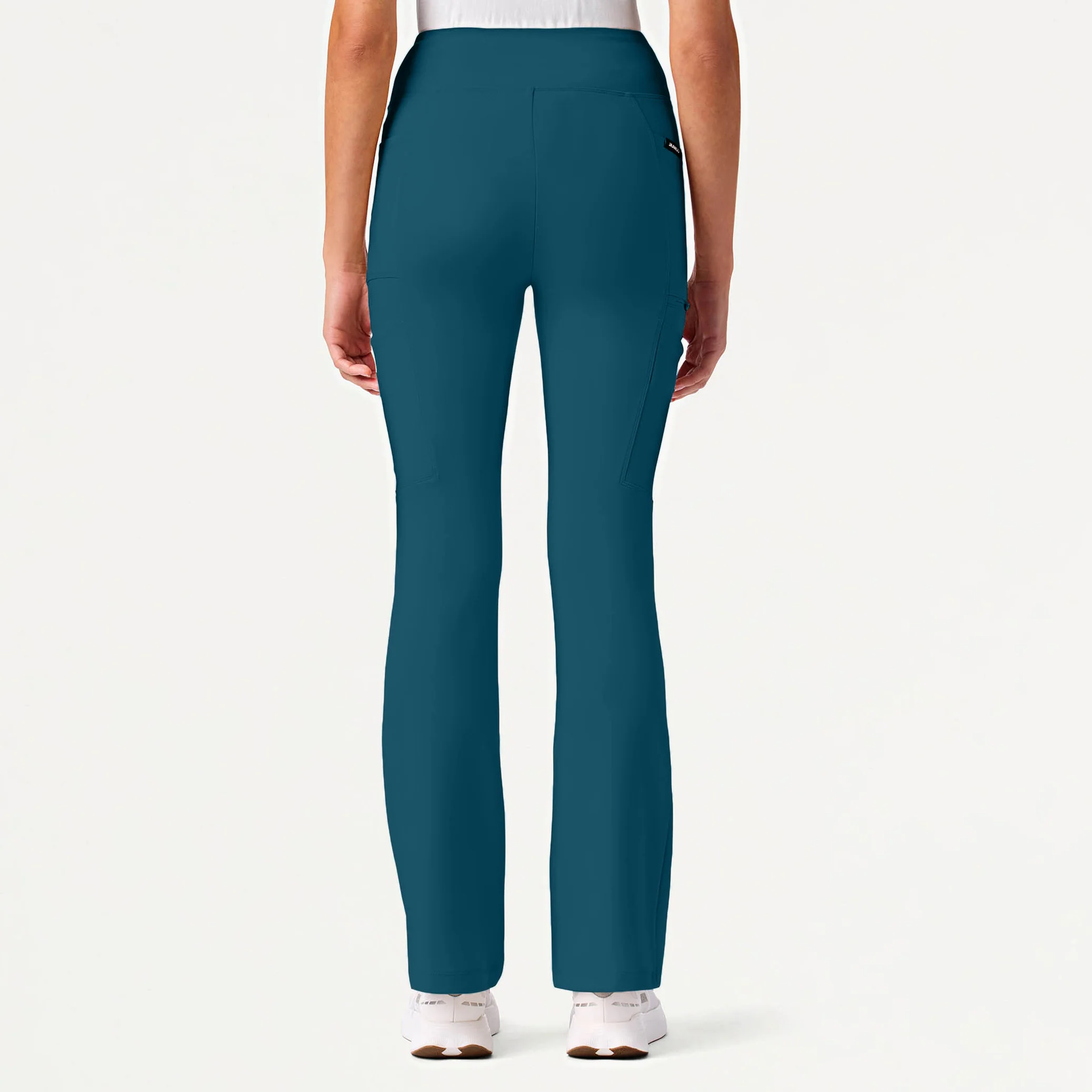 Perri UltraSOFT™ Yoga Scrub Pant - Caribbean Blue - Image 3