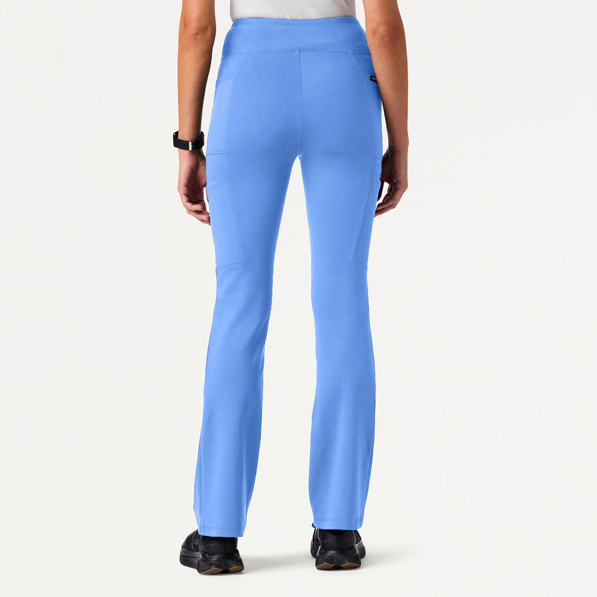Perri UltraSOFT™ Yoga Scrub Pant - Ceil Blue - Image 4