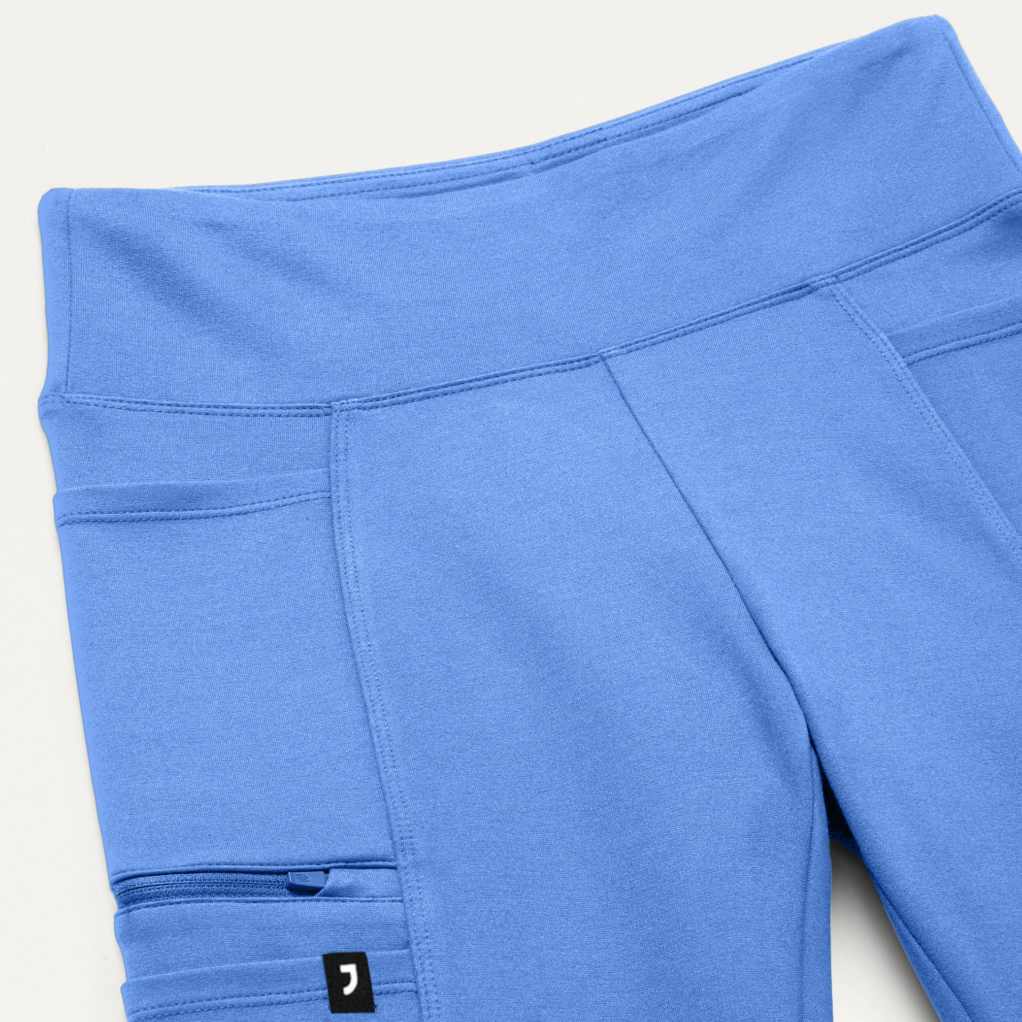 Perri UltraSOFT™ Yoga Scrub Pant - Ceil Blue - Image 8