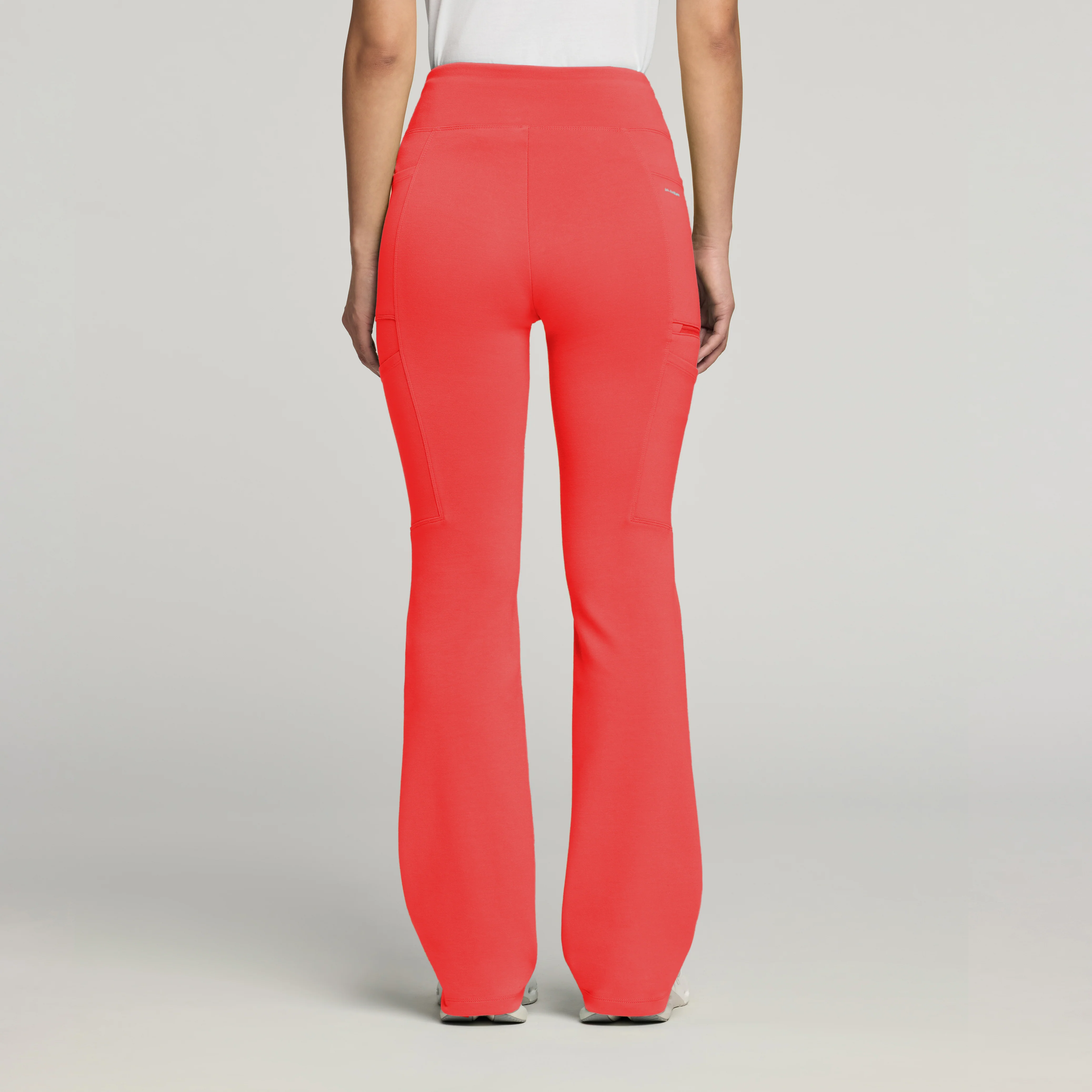 Perri UltraSOFT™ Yoga Scrub Pant - Coral - Image 3