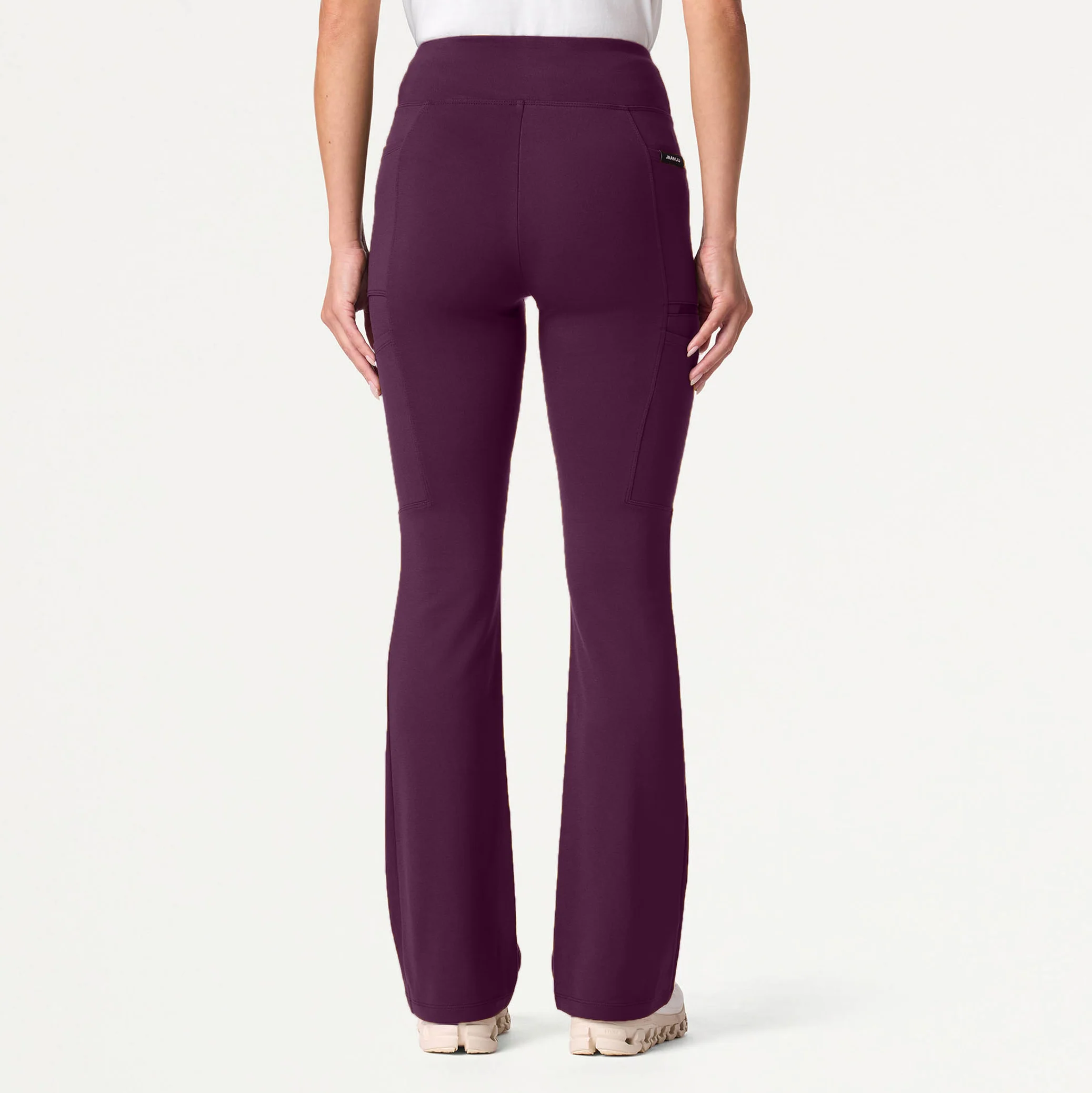 Perri UltraSOFT™ Yoga Scrub Pant - Deep Eggplant - Image 3