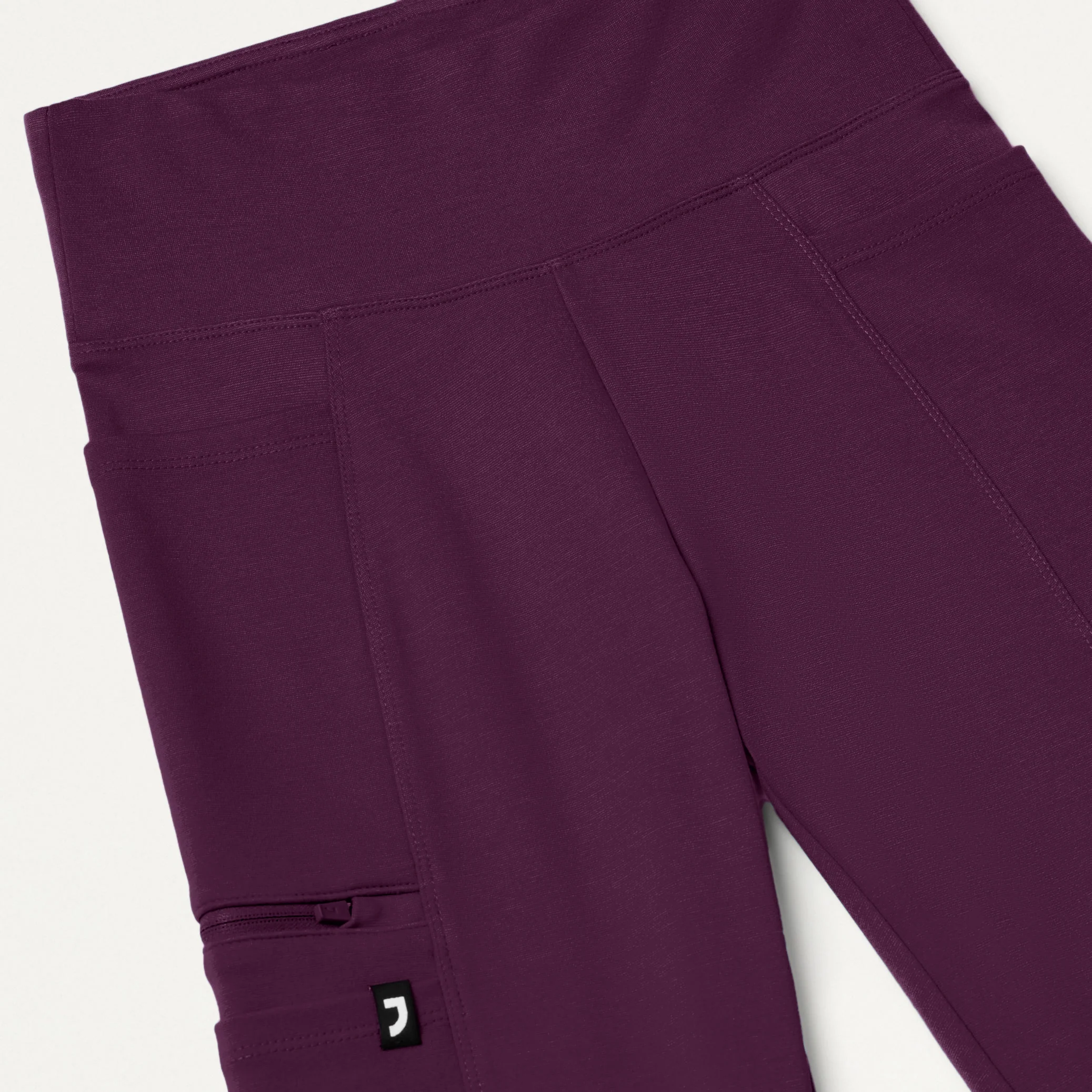 Perri UltraSOFT™ Yoga Scrub Pant - Deep Eggplant - Image 4