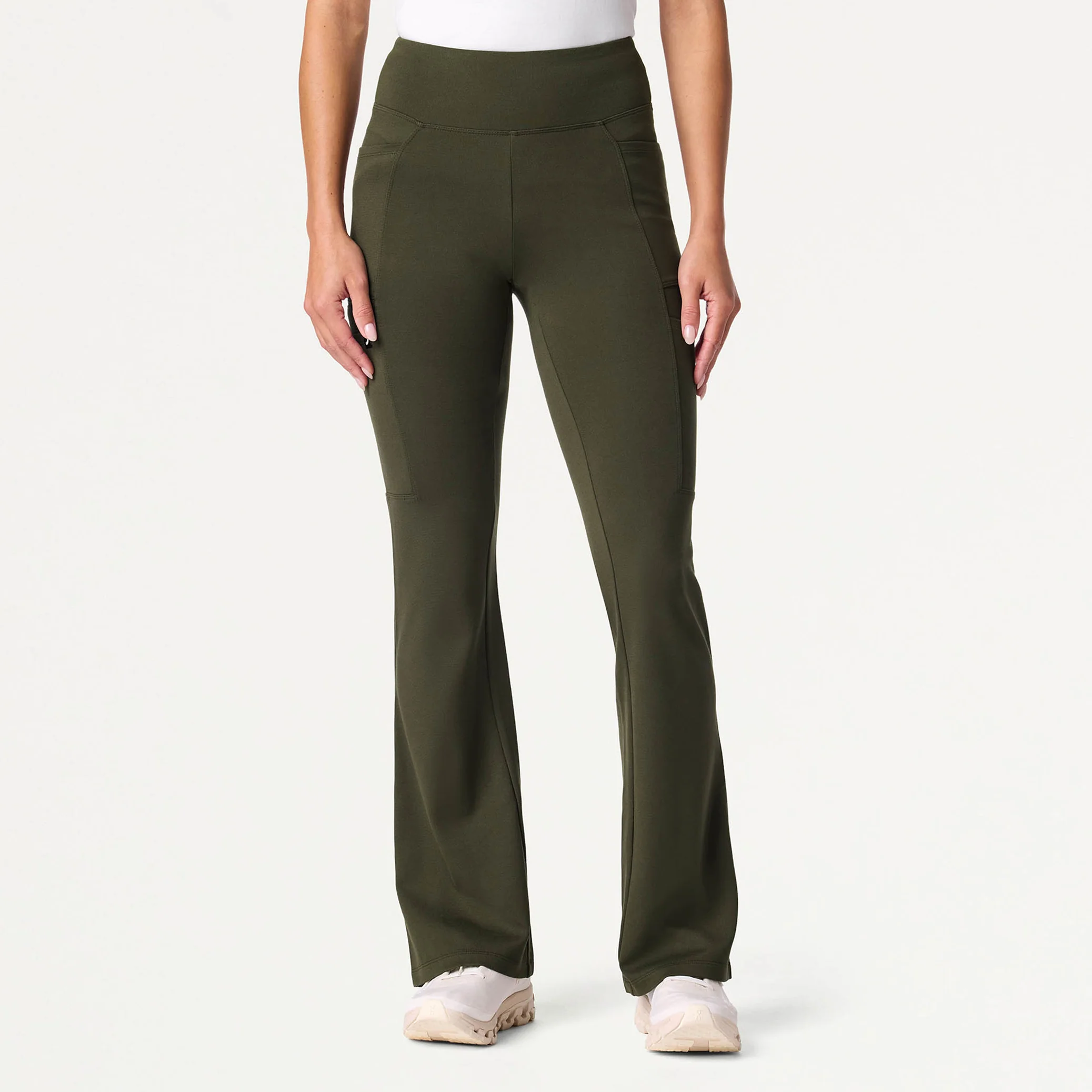 Perri UltraSOFT™ Yoga Scrub Pant - Deep Olive