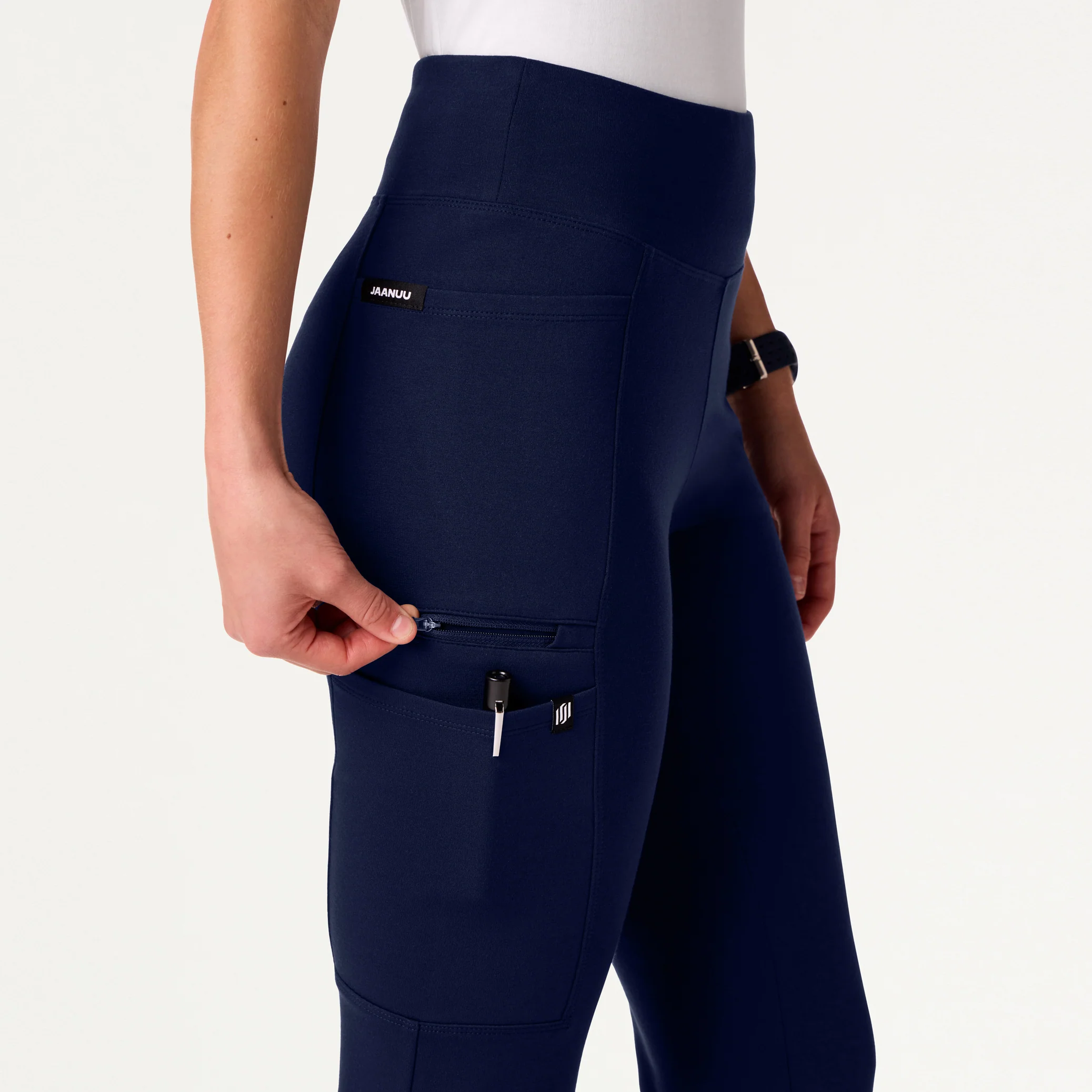 Perri UltraSOFT™ Yoga Scrub Pant - Midnight Navy - Image 7