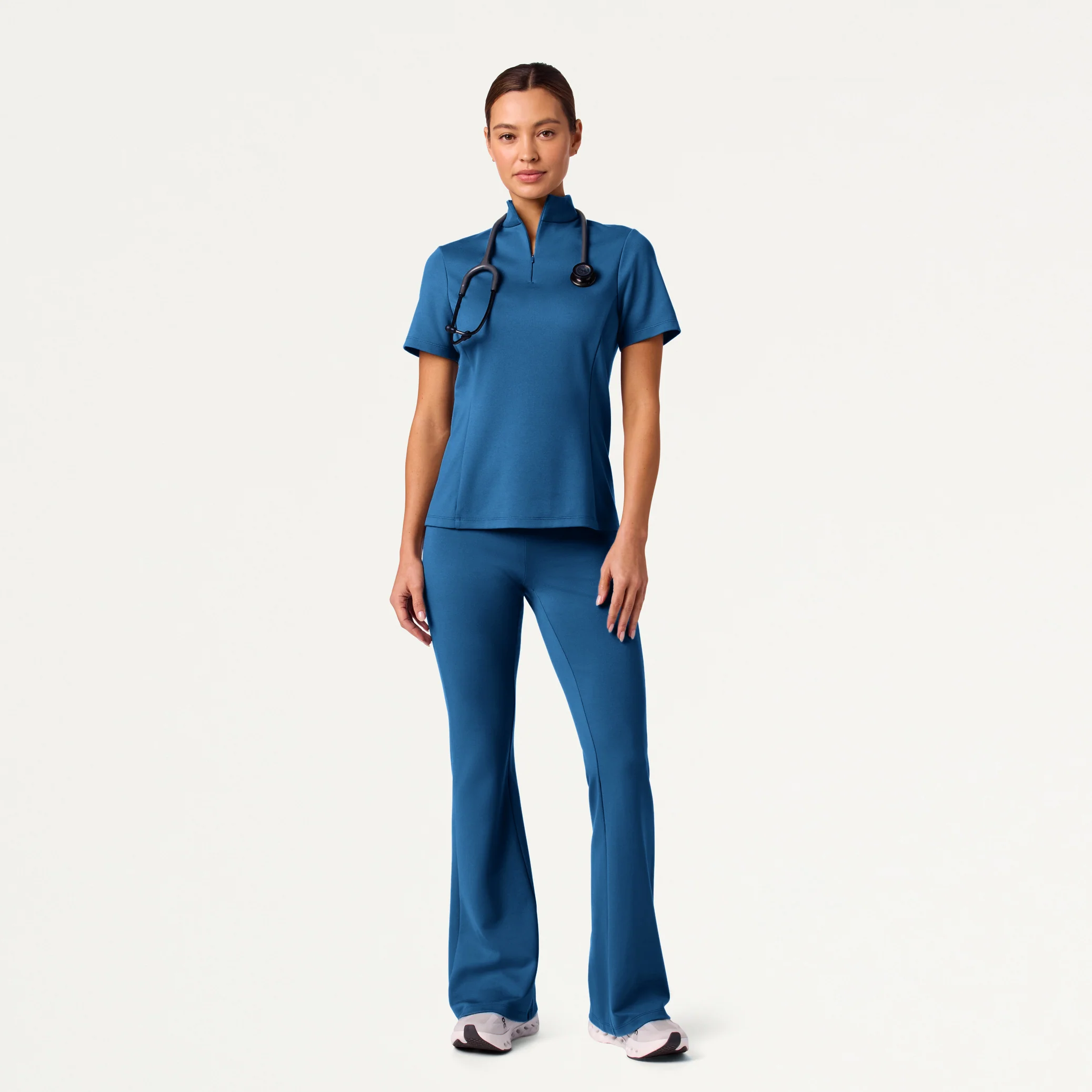 Perri UltraSOFT™ Yoga Scrub Pant - Ocean - Image 3