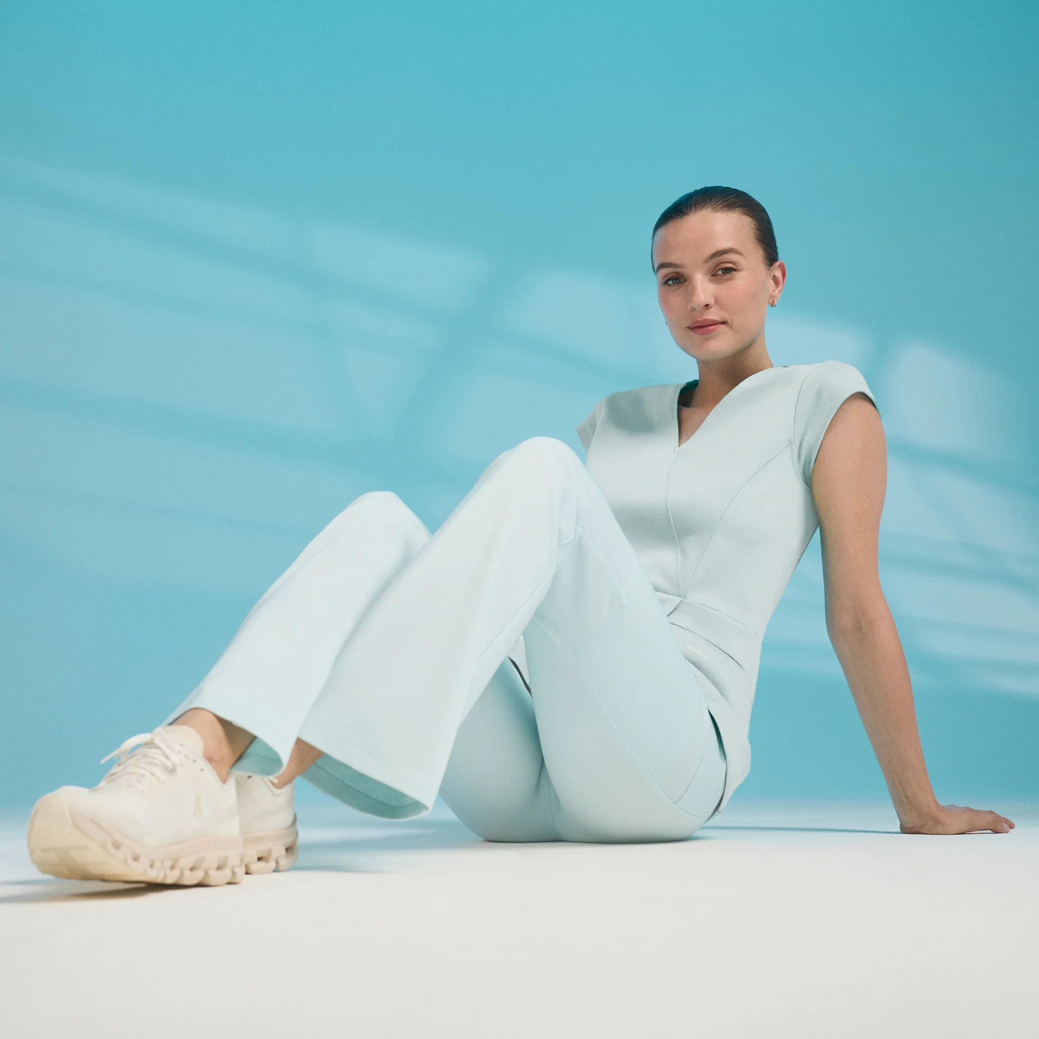 Perri UltraSOFT™ Yoga Scrub Pant - Sky Blue