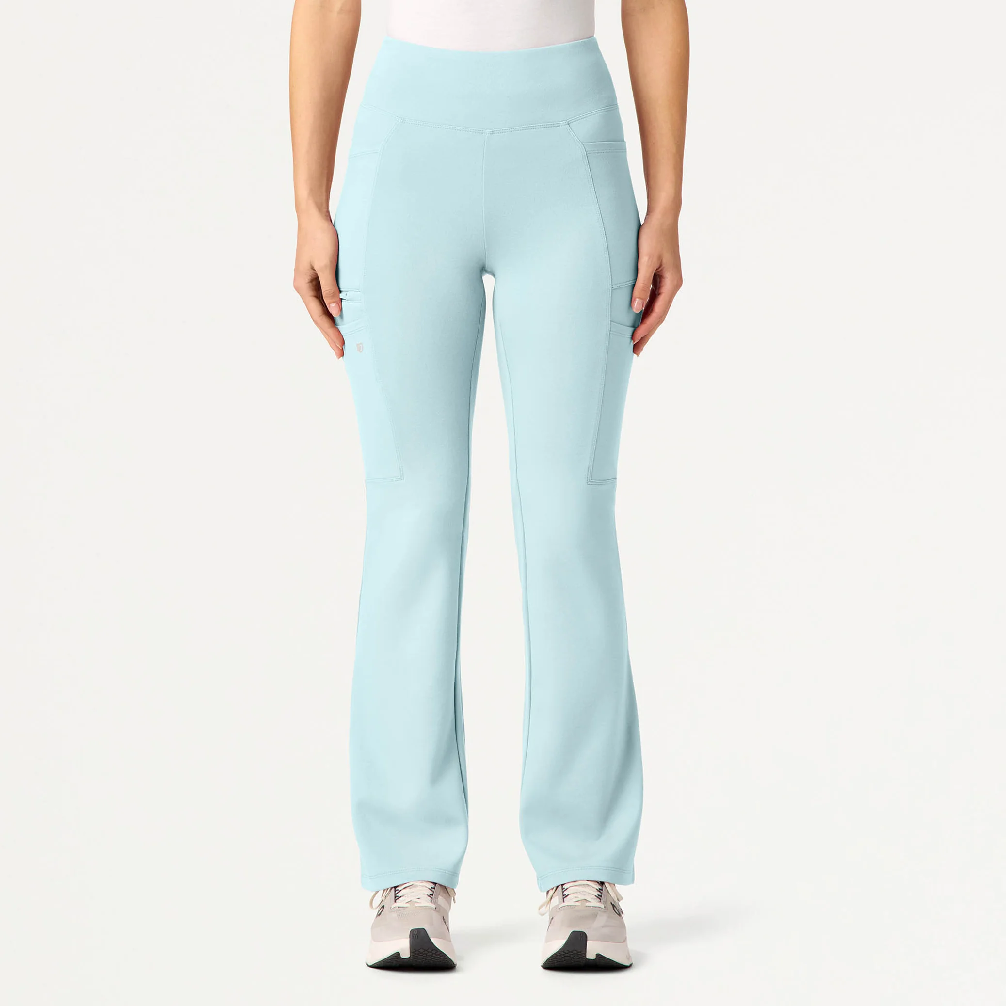 Perri UltraSOFT™ Yoga Scrub Pant - Sky Blue - Image 2