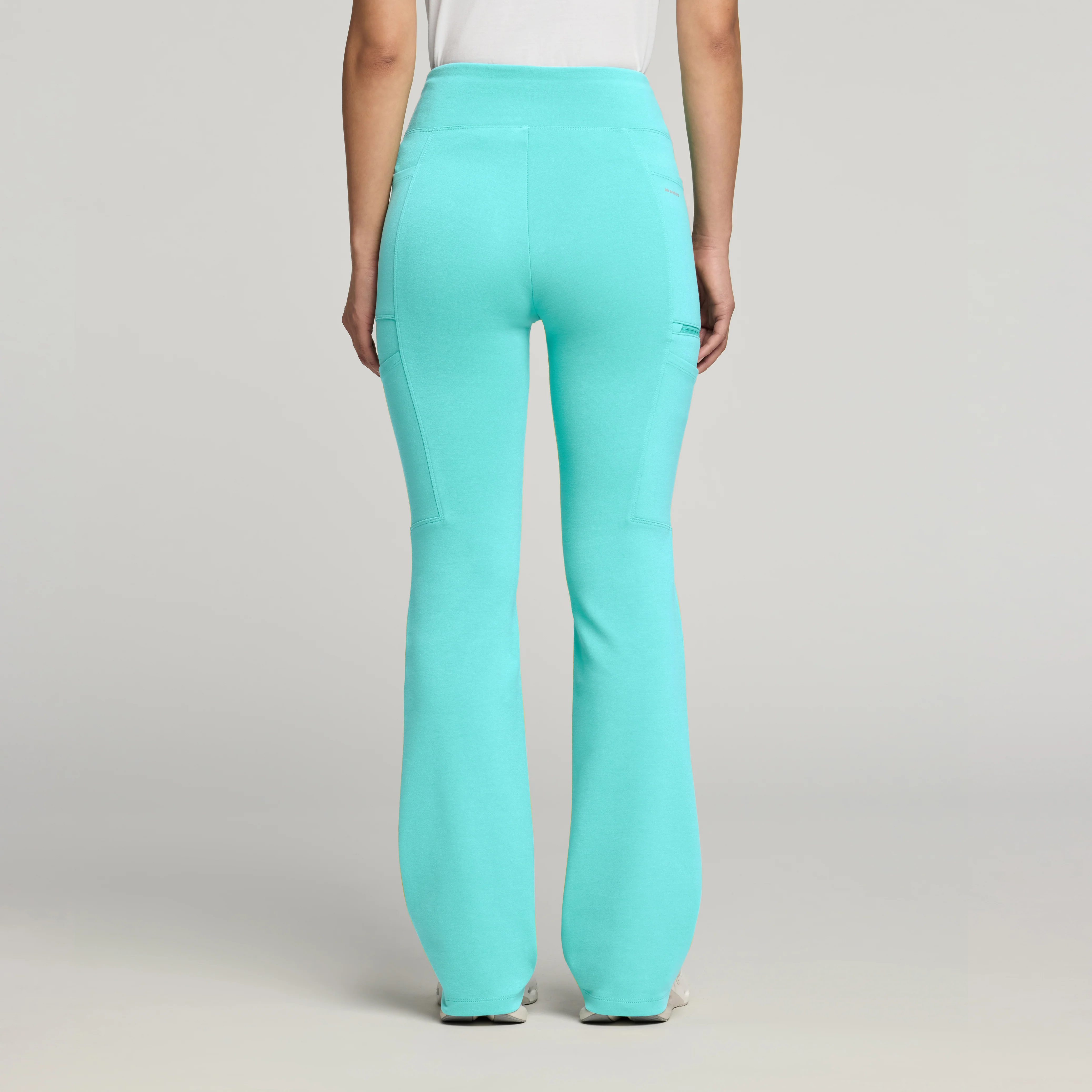 Perri UltraSOFT™ Yoga Scrub Pant - Surf - Image 3