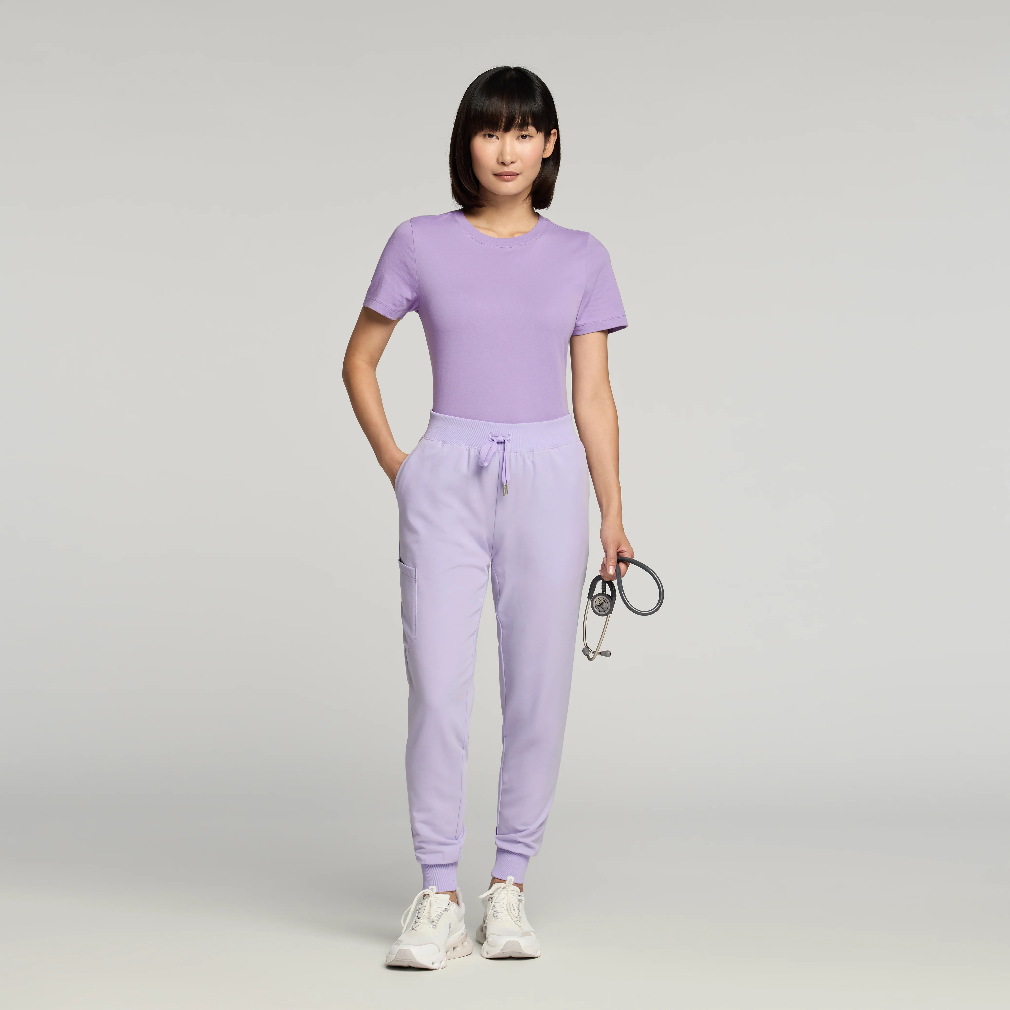 Regenˣ Short-Sleeve Cotton Underscrub - Lavender Haze - Image 3