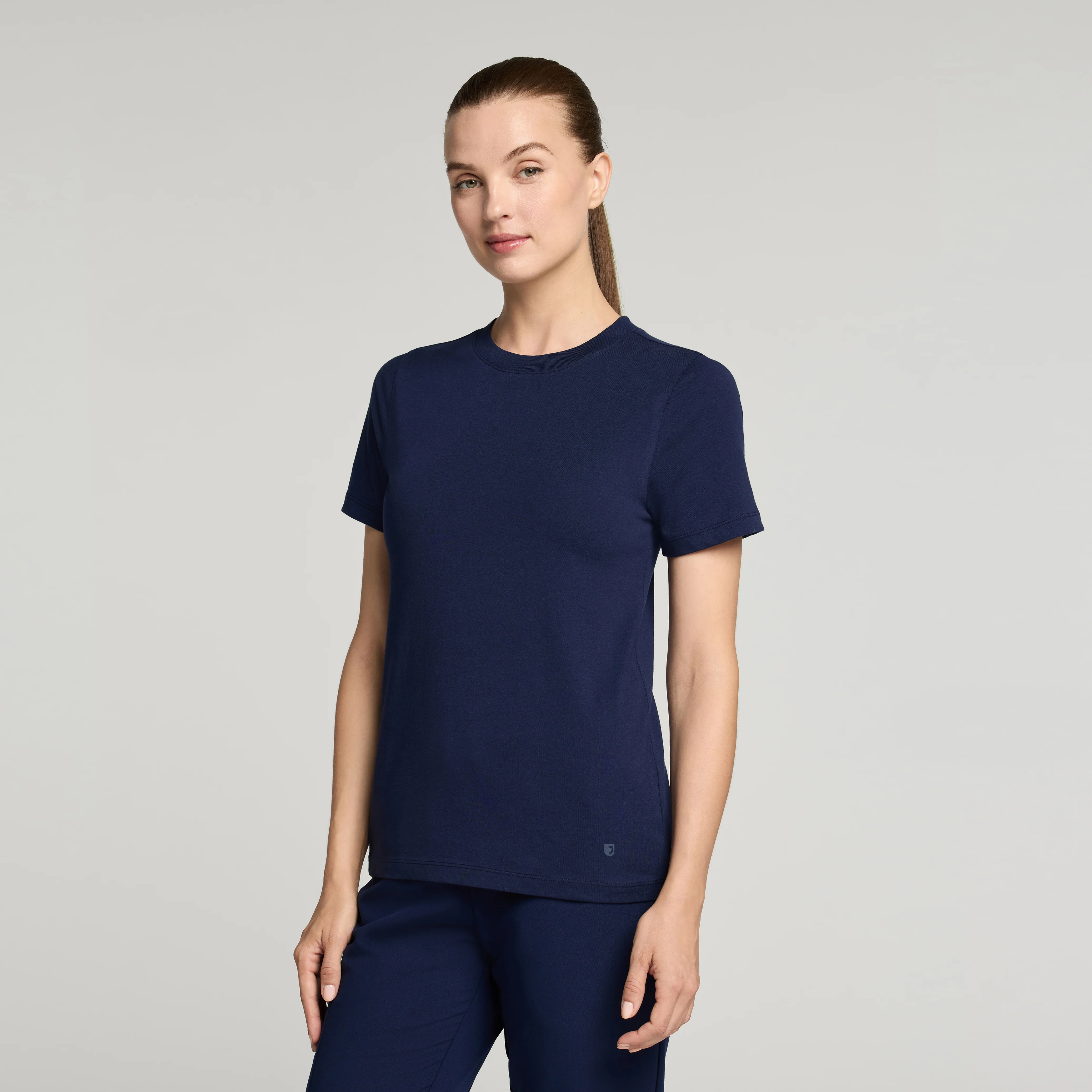 Regenˣ Short-Sleeve Cotton Underscrub - Midnight Navy - Image 2
