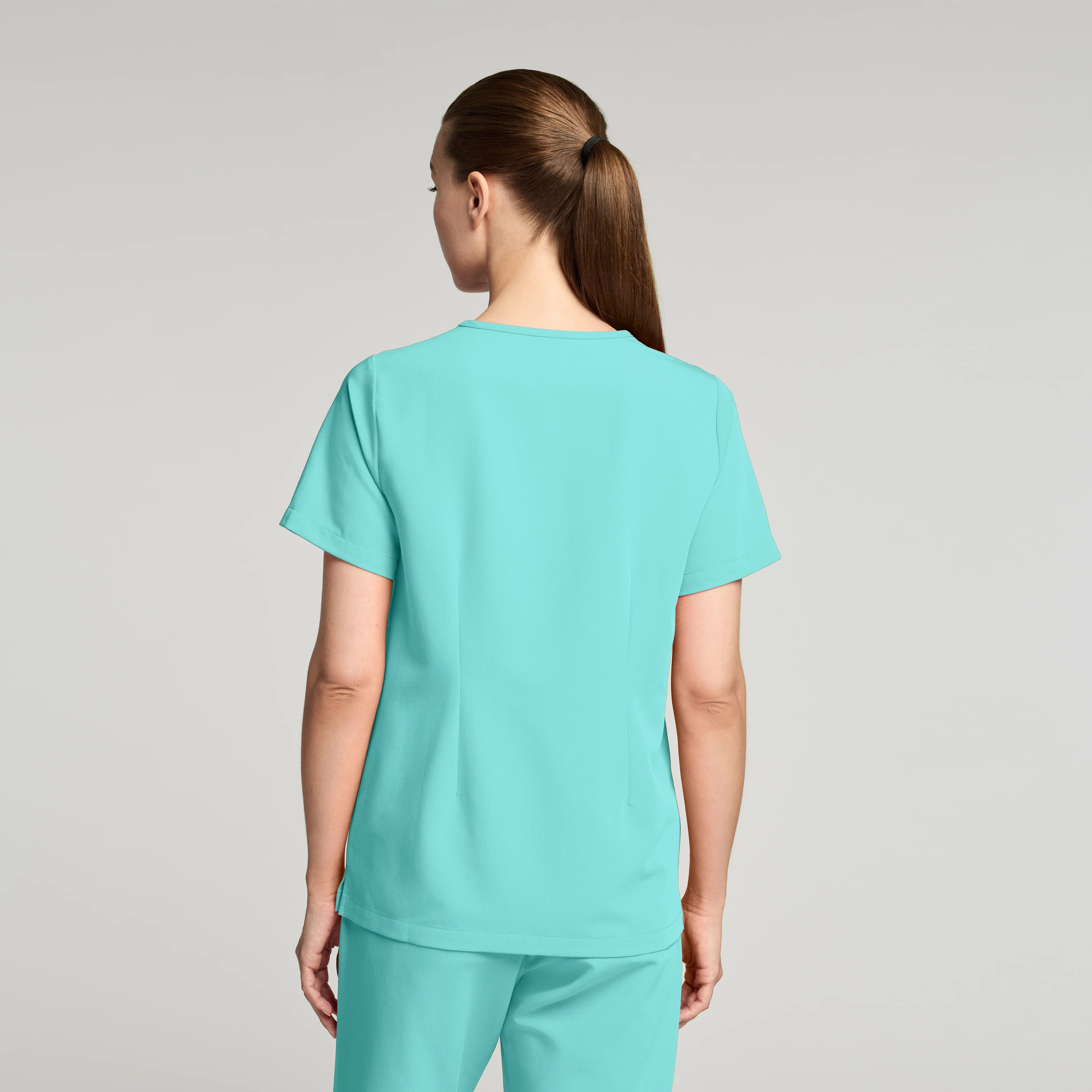 Rhena Essential 1-Pocket Scrub Top - Surf - Image 4
