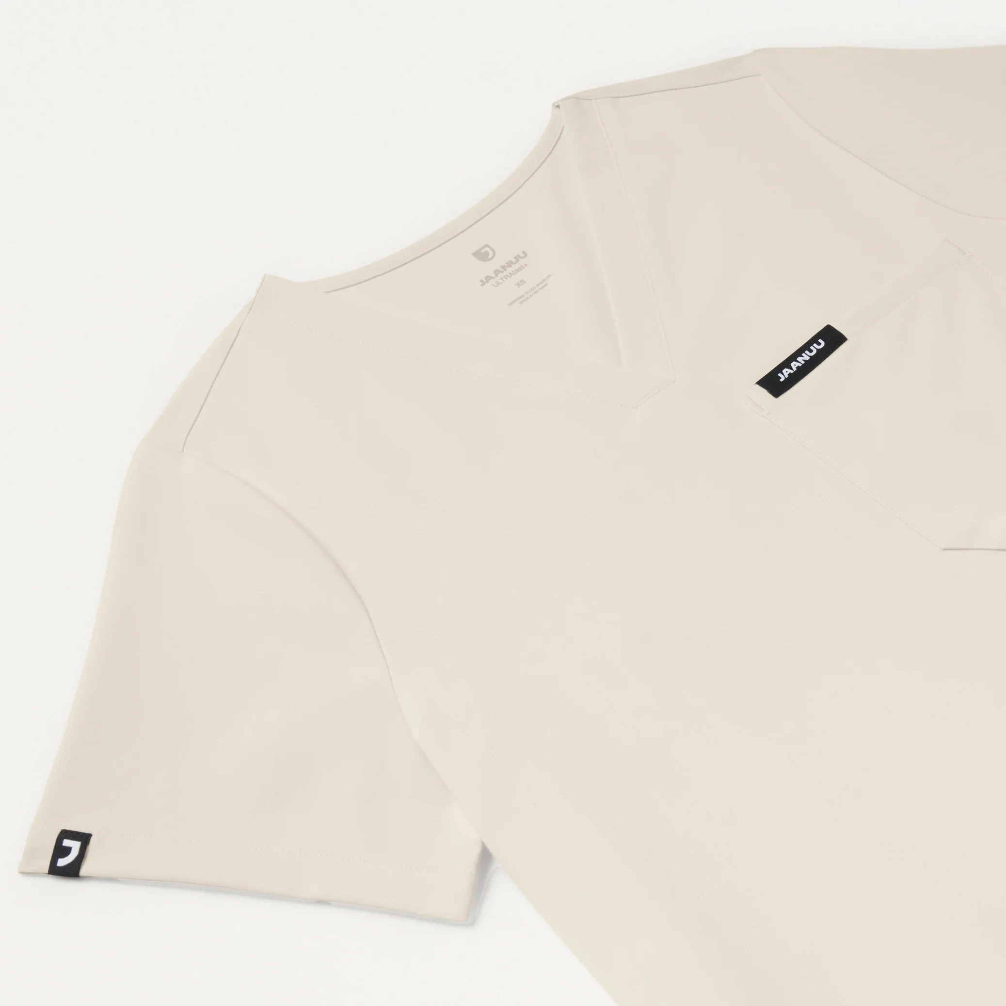 Rhena Slim Essential 1-Pocket Scrub Top - Birch - Image 6