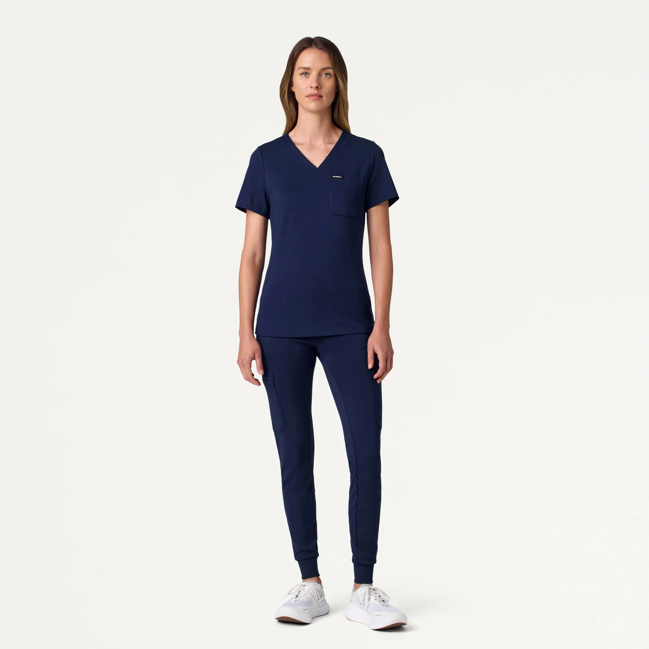 Rhena Slim UltraSOFT™ Scrub Top - Midnight Navy - Image 4