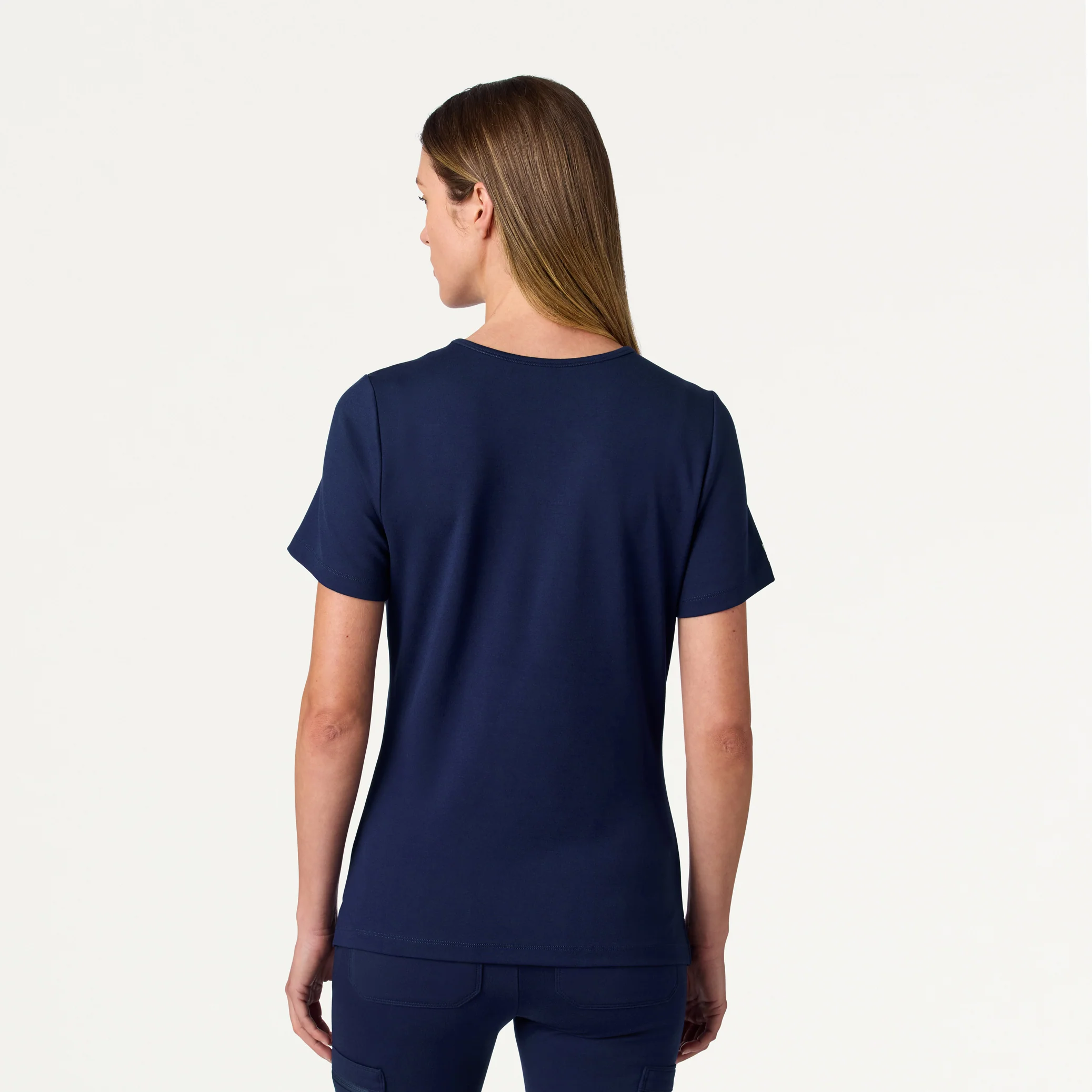 Rhena Slim UltraSOFT™ Scrub Top - Midnight Navy - Image 5