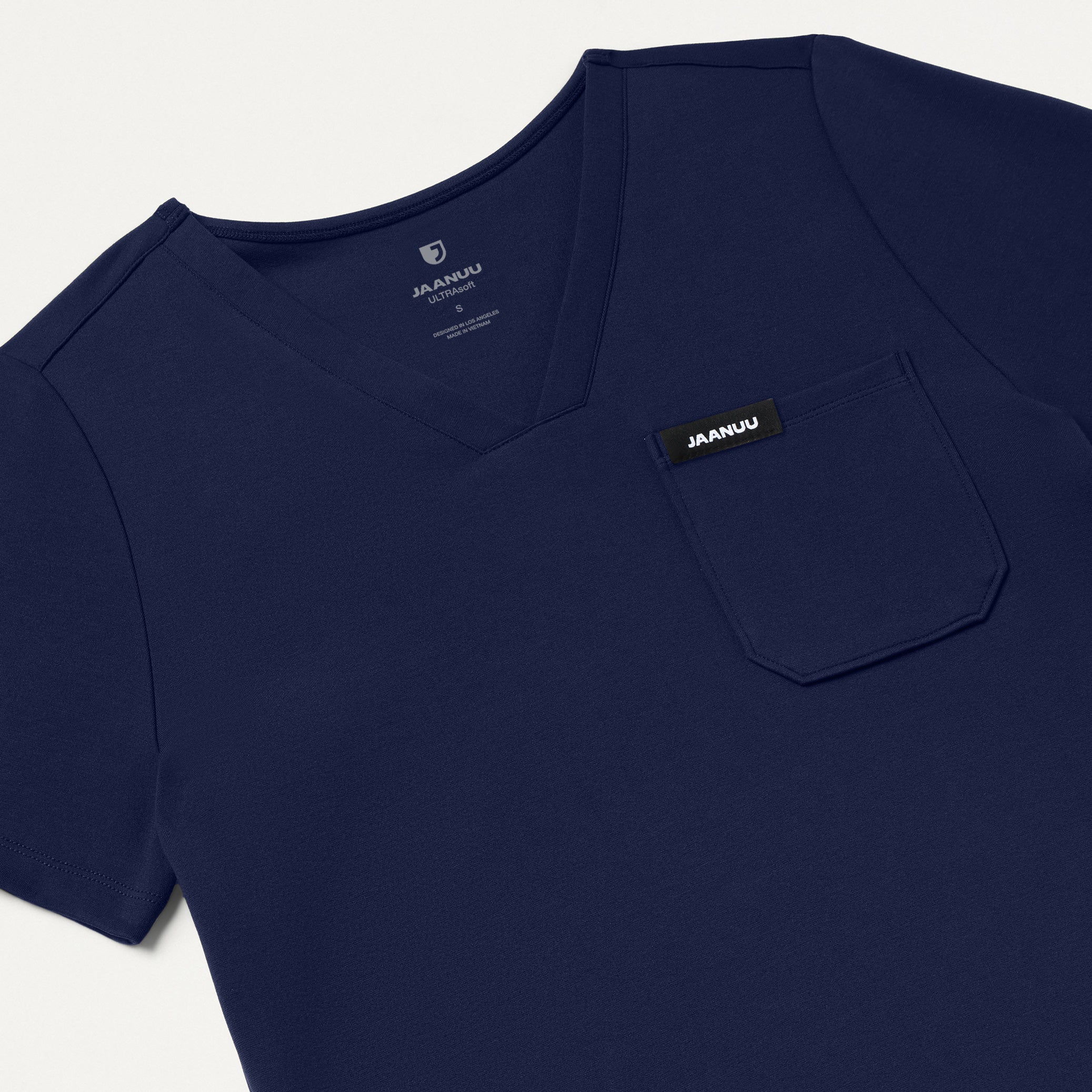 Rhena Slim UltraSOFT™ Scrub Top - Midnight Navy - Image 7