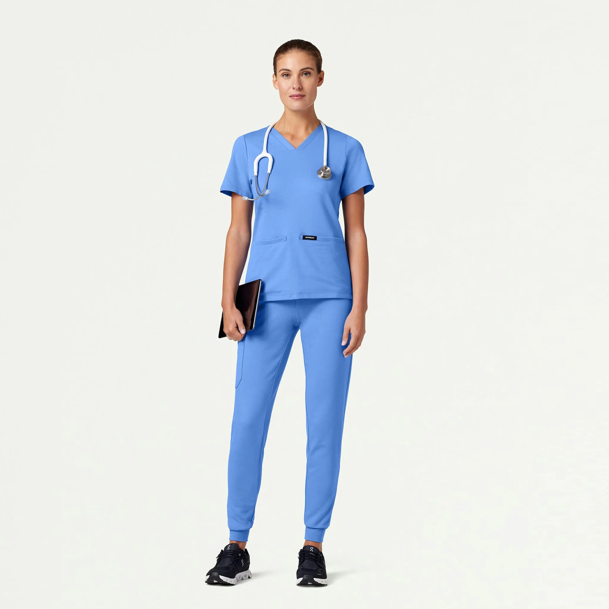 Rubi Slim UltraSOFT™ Scrub Jogger - Ceil Blue - Image 2