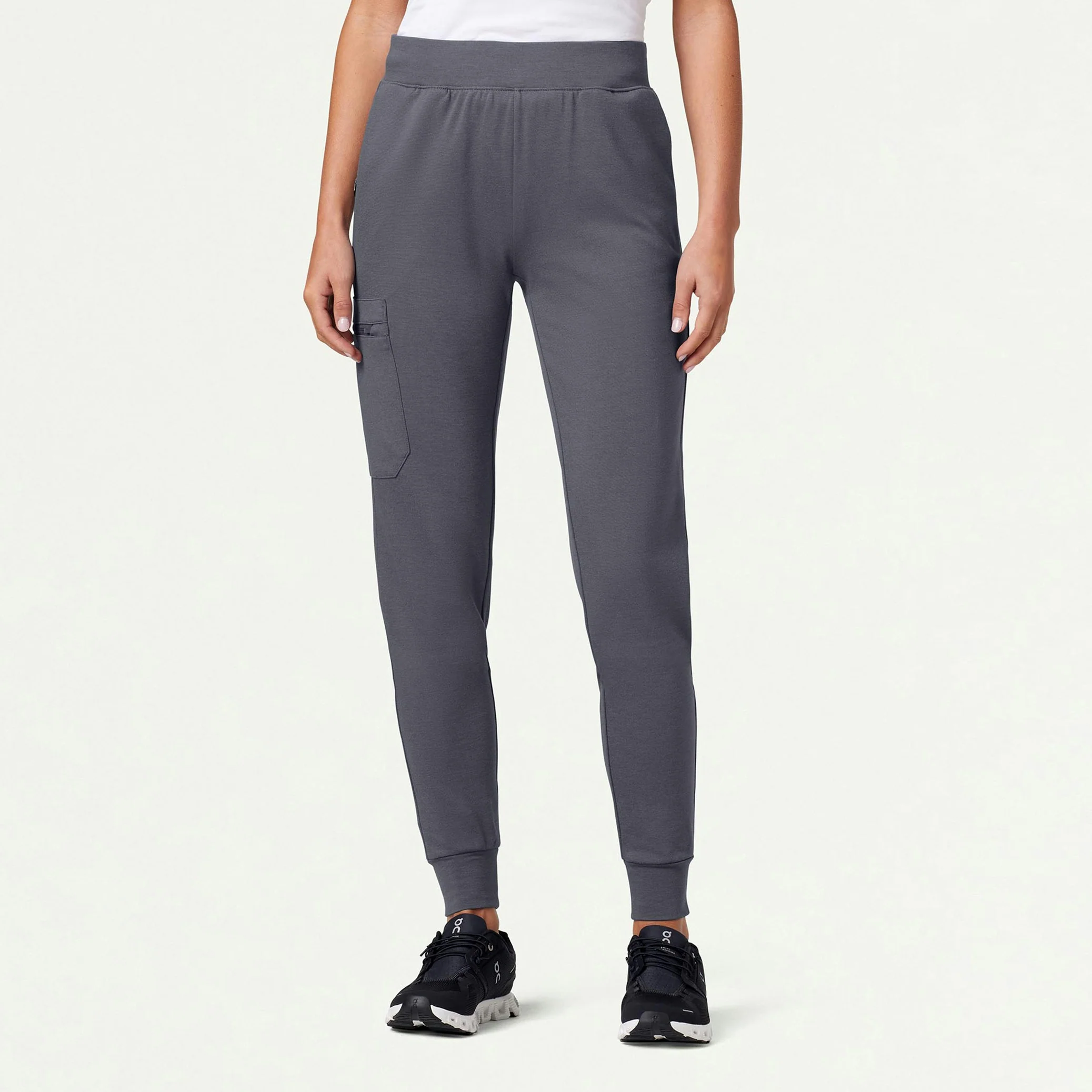 Rubi Slim UltraSOFT™ Scrub Jogger - Heather Gray