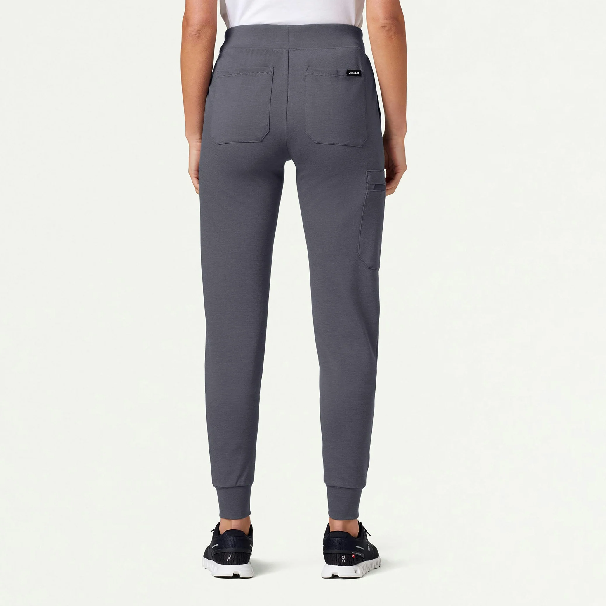 Rubi Slim UltraSOFT™ Scrub Jogger - Heather Gray - Image 3