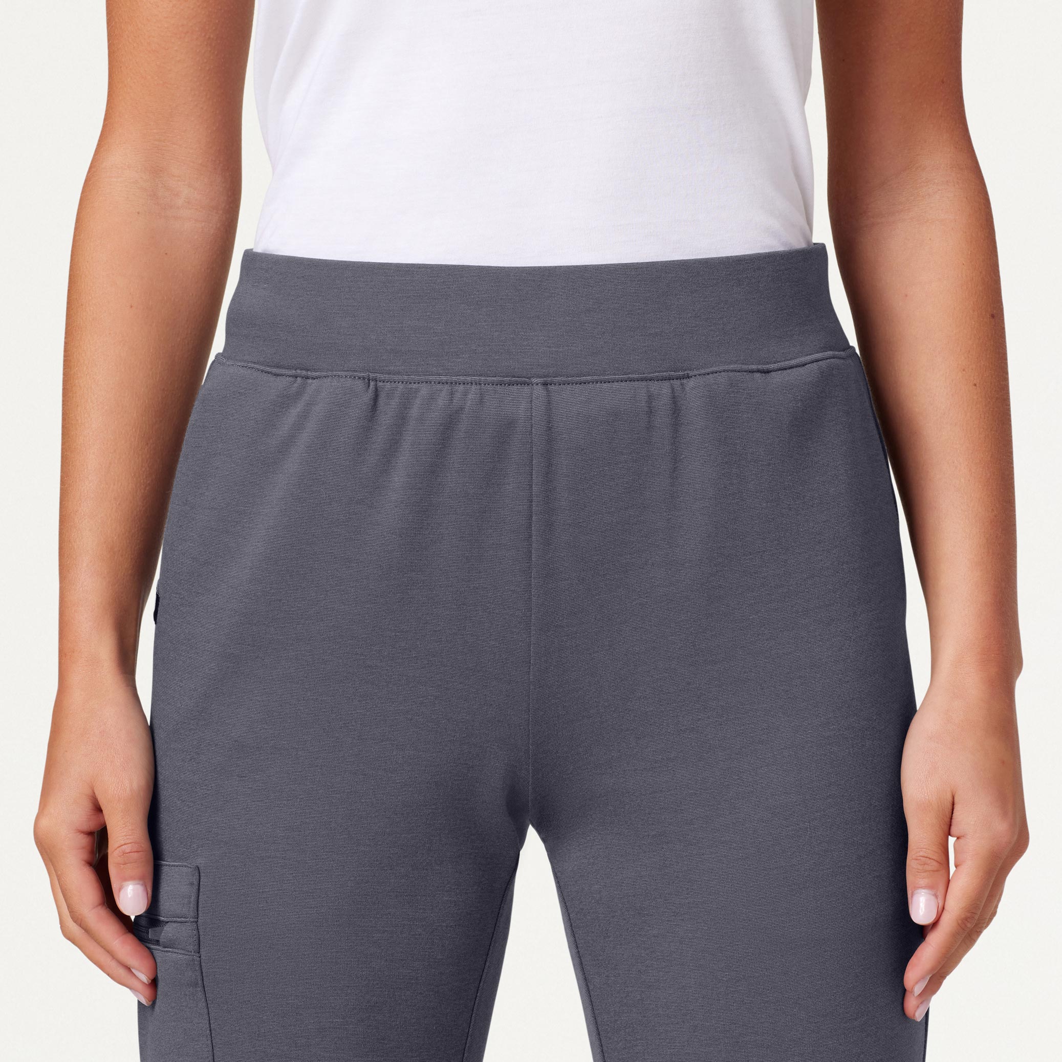 Rubi Slim UltraSOFT™ Scrub Jogger - Heather Gray - Image 4