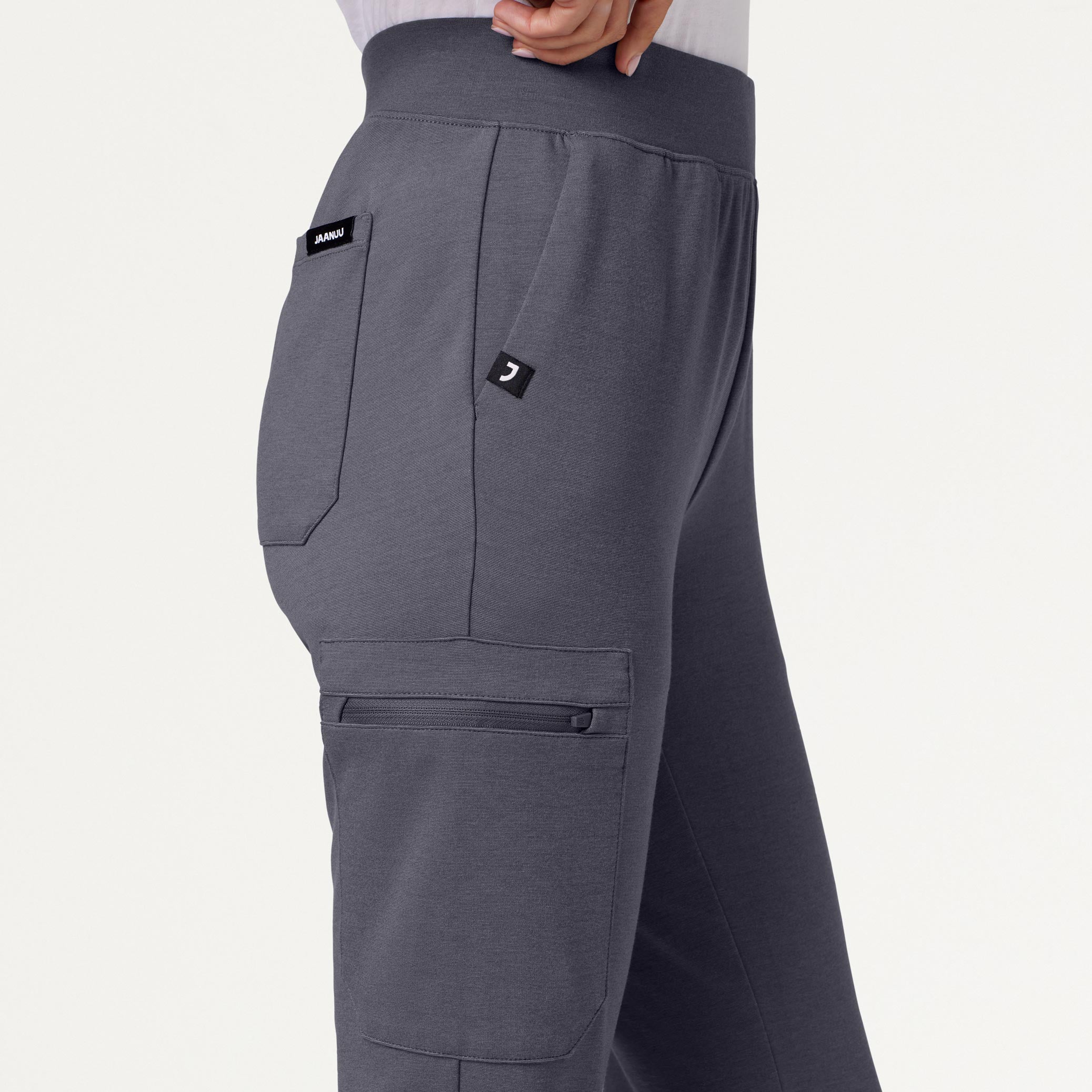 Rubi Slim UltraSOFT™ Scrub Jogger - Heather Gray - Image 5