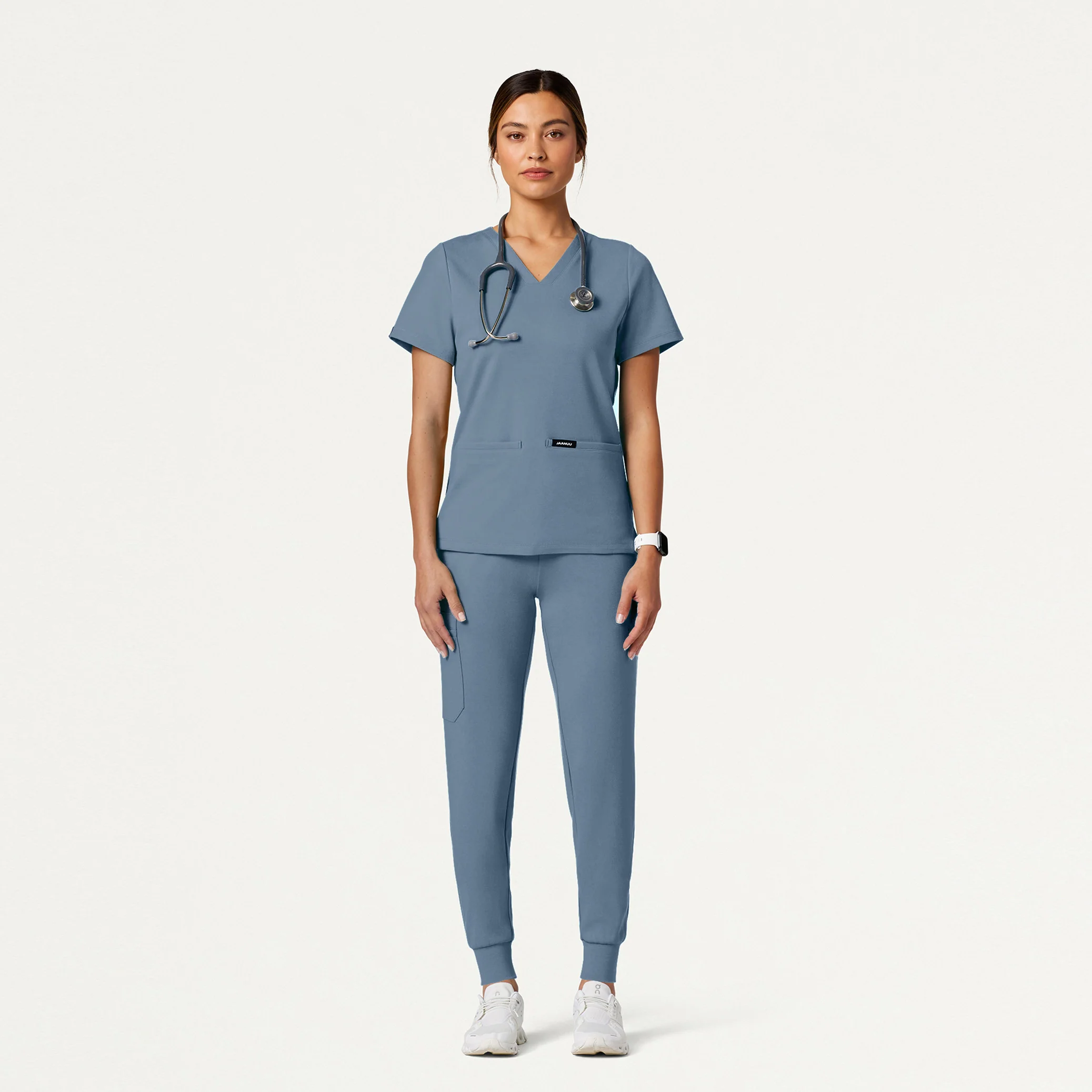Rubi Slim UltraSOFT™ Scrub Jogger - Storm Blue - Image 2