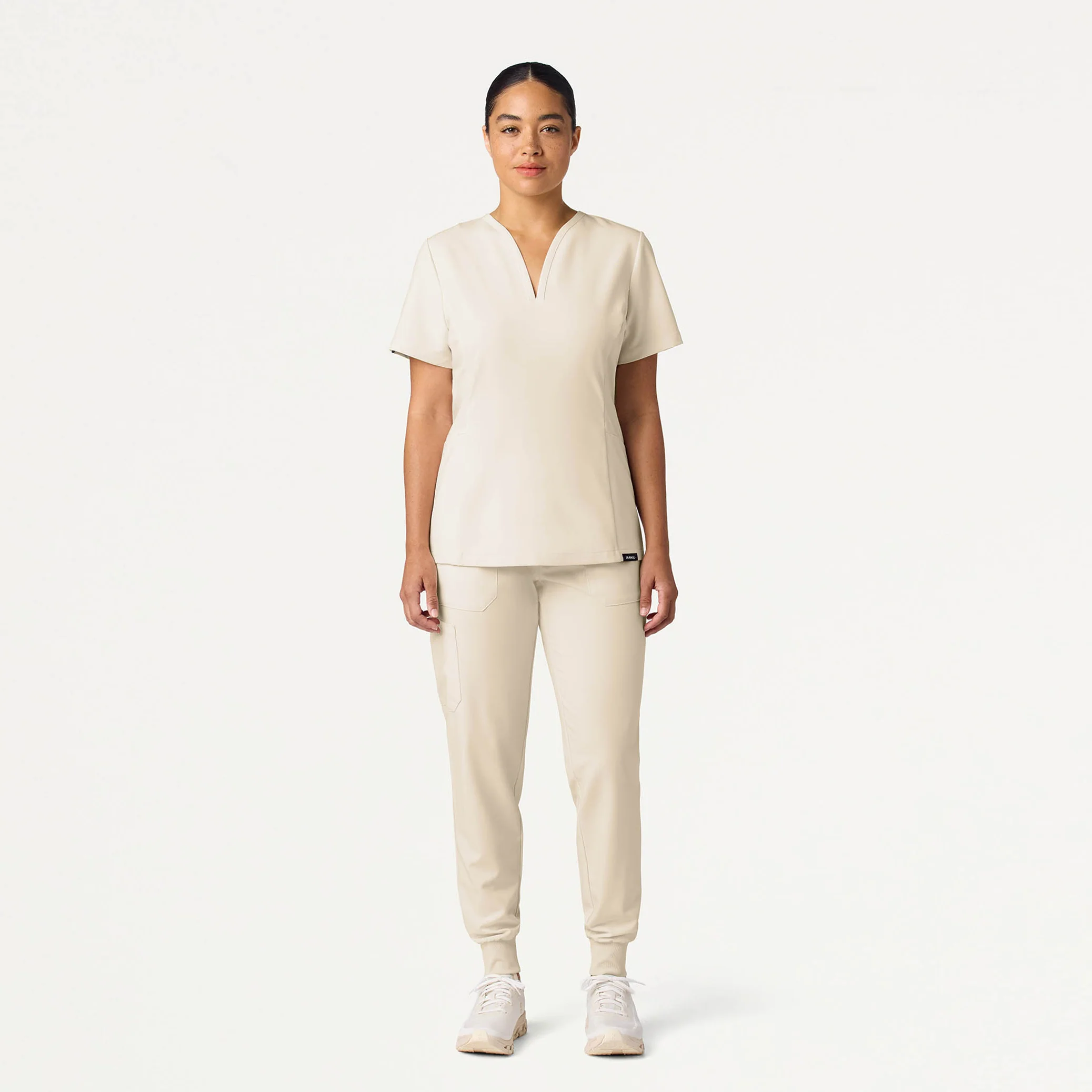 Silex Slim Cargo Knit-Waist Scrub Jogger - Birch - Image 2