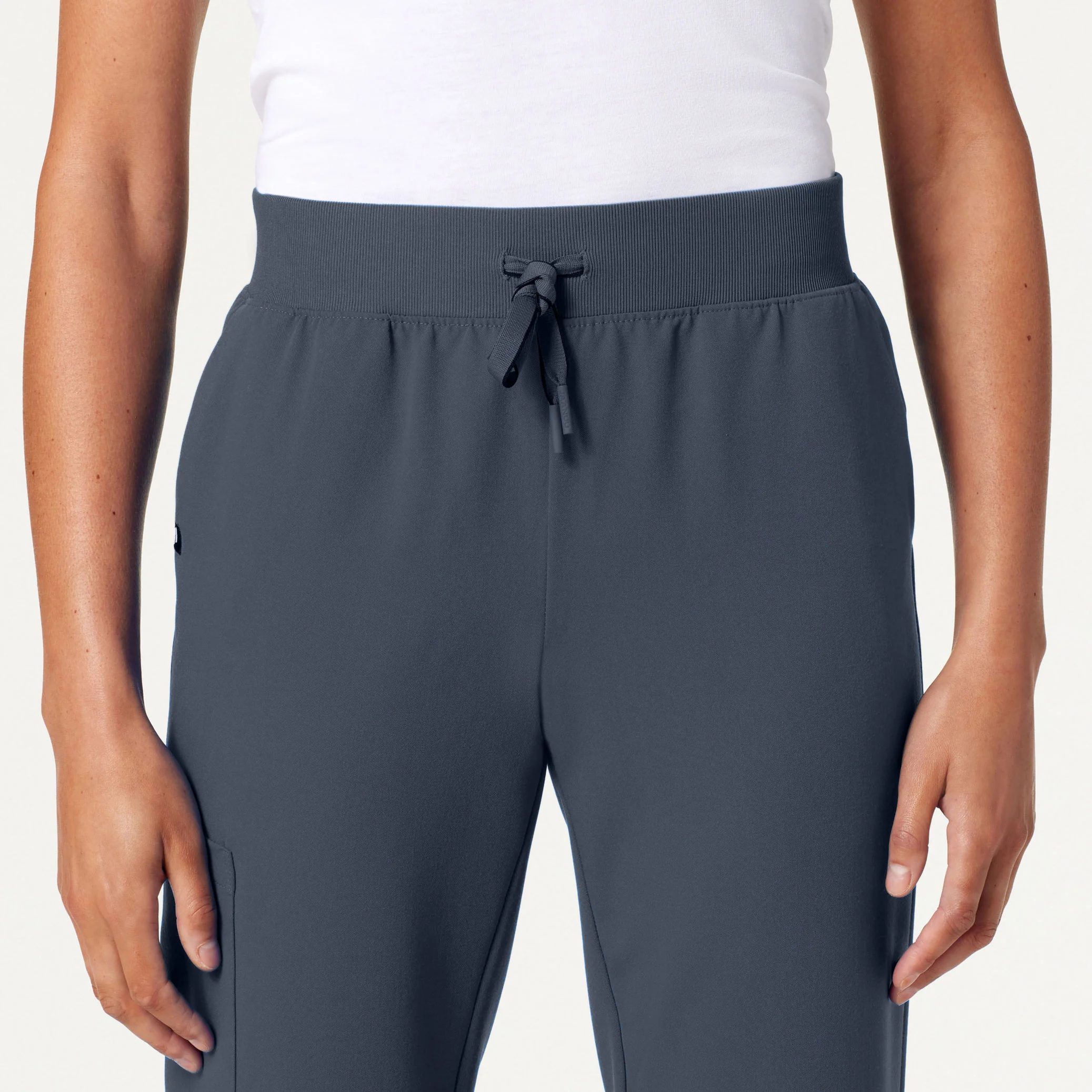 Silex Slim Knit-Waist Scrub Jogger - Carbon Gray - Image 4