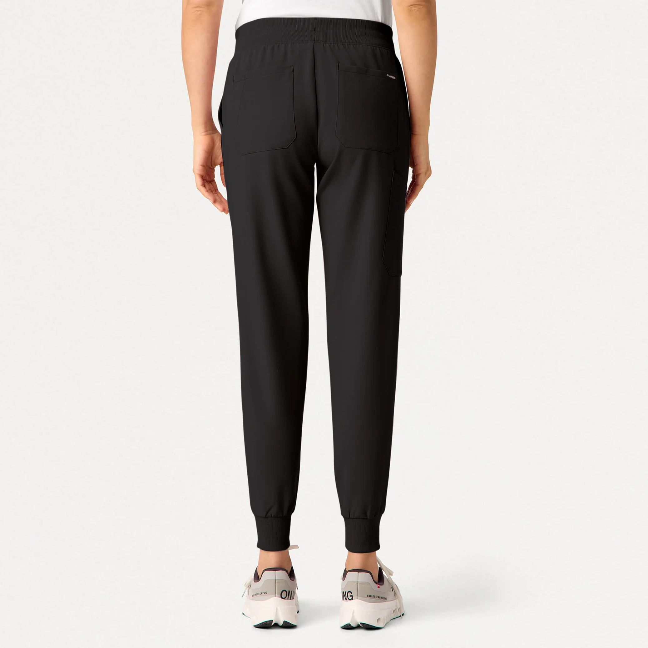Silex Slim Knit-Waist Scrub Jogger - Charcoal - Image 4