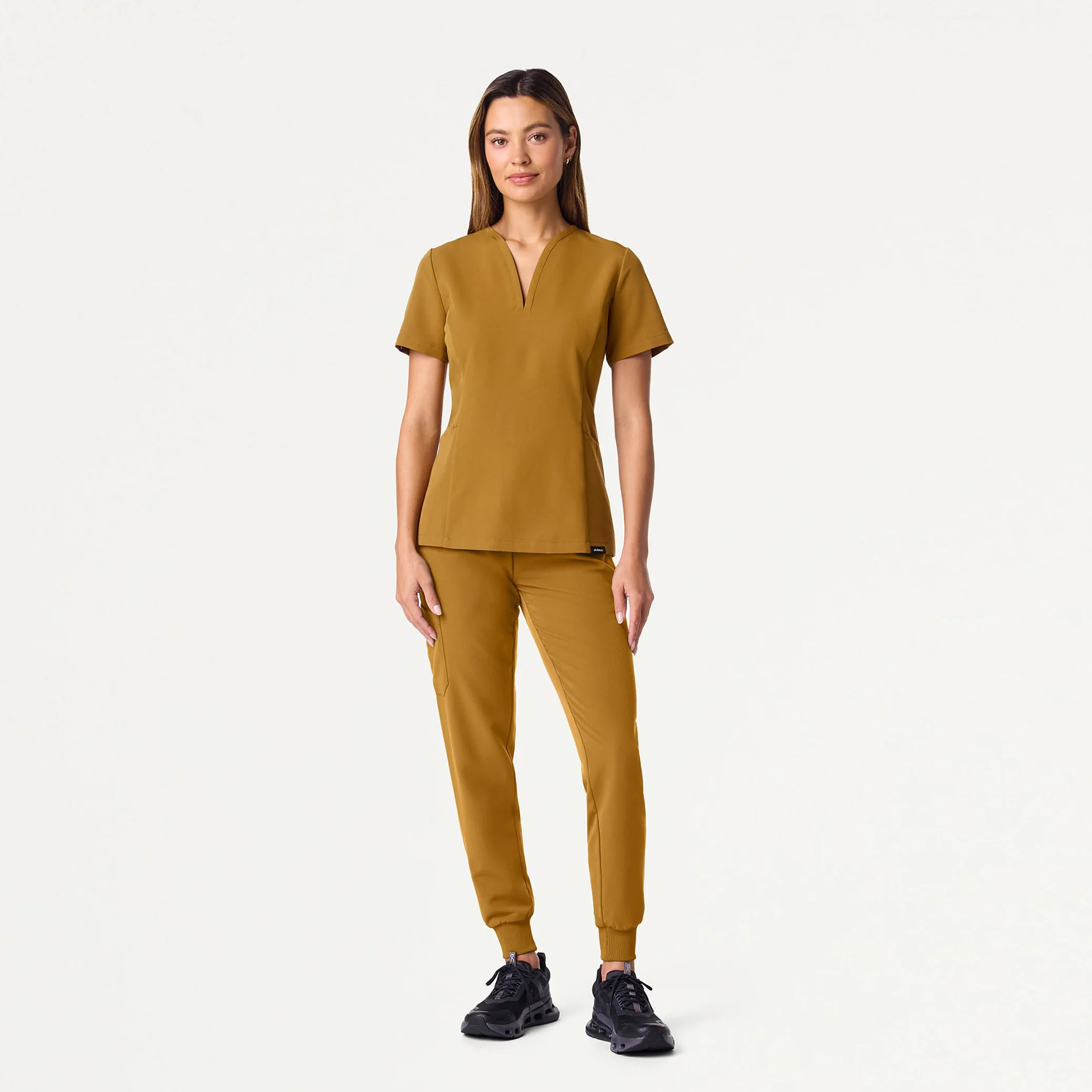 Silex Slim Knit-Waist Scrub Jogger - Cider - Image 2