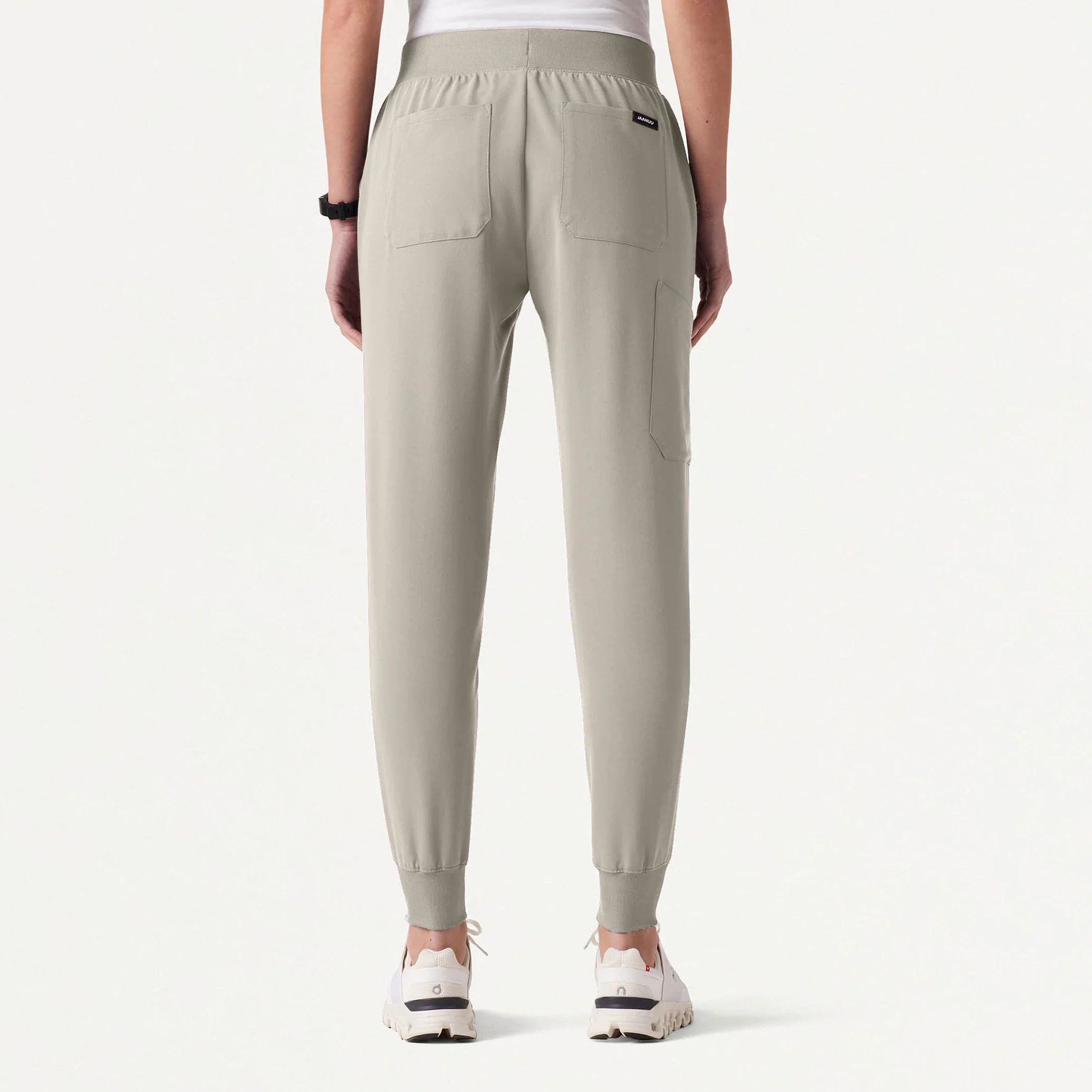 Silex Slim Knit-Waist Scrub Jogger - Fog - Image 4