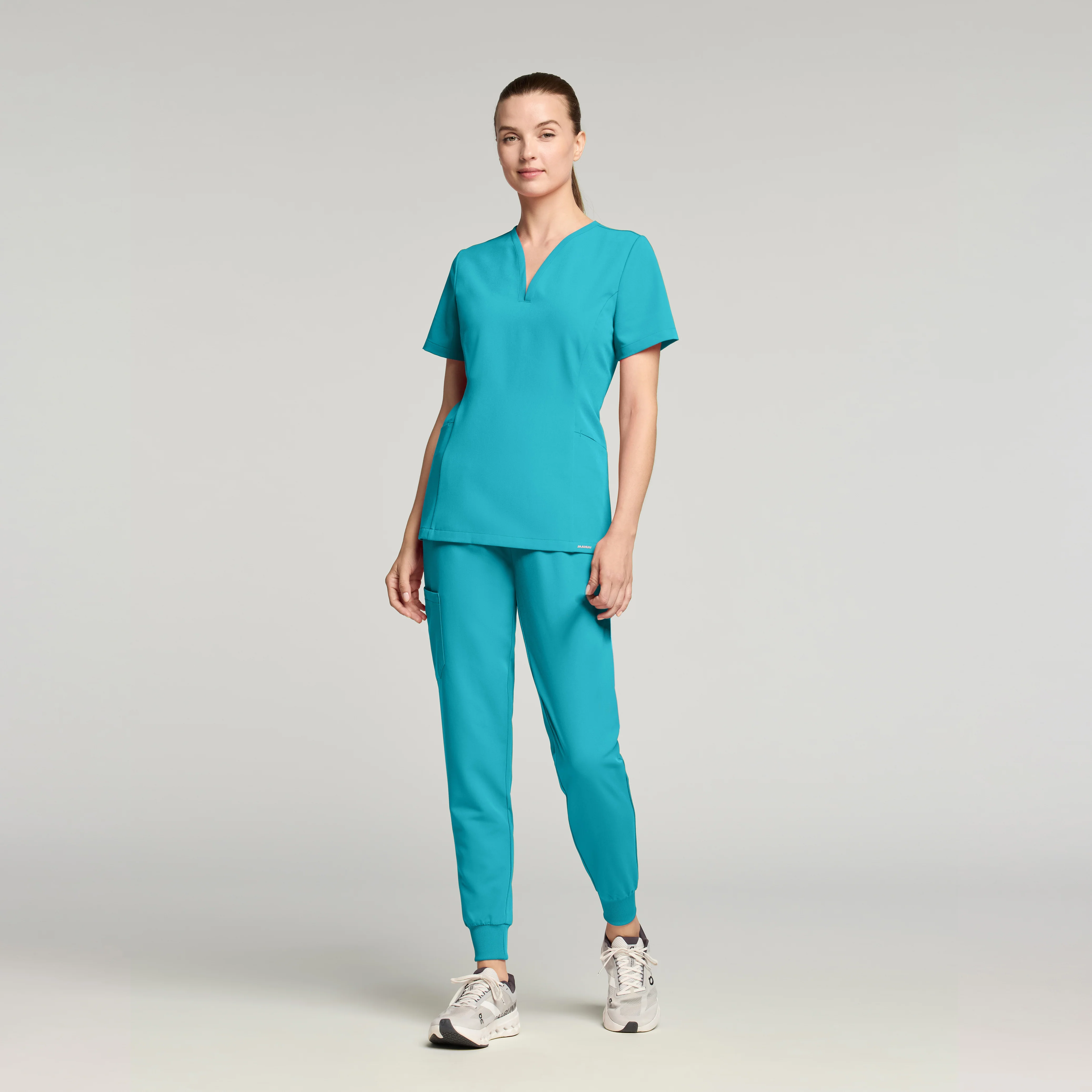 Silex Slim Knit-Waist Scrub Jogger - Marina - Image 2
