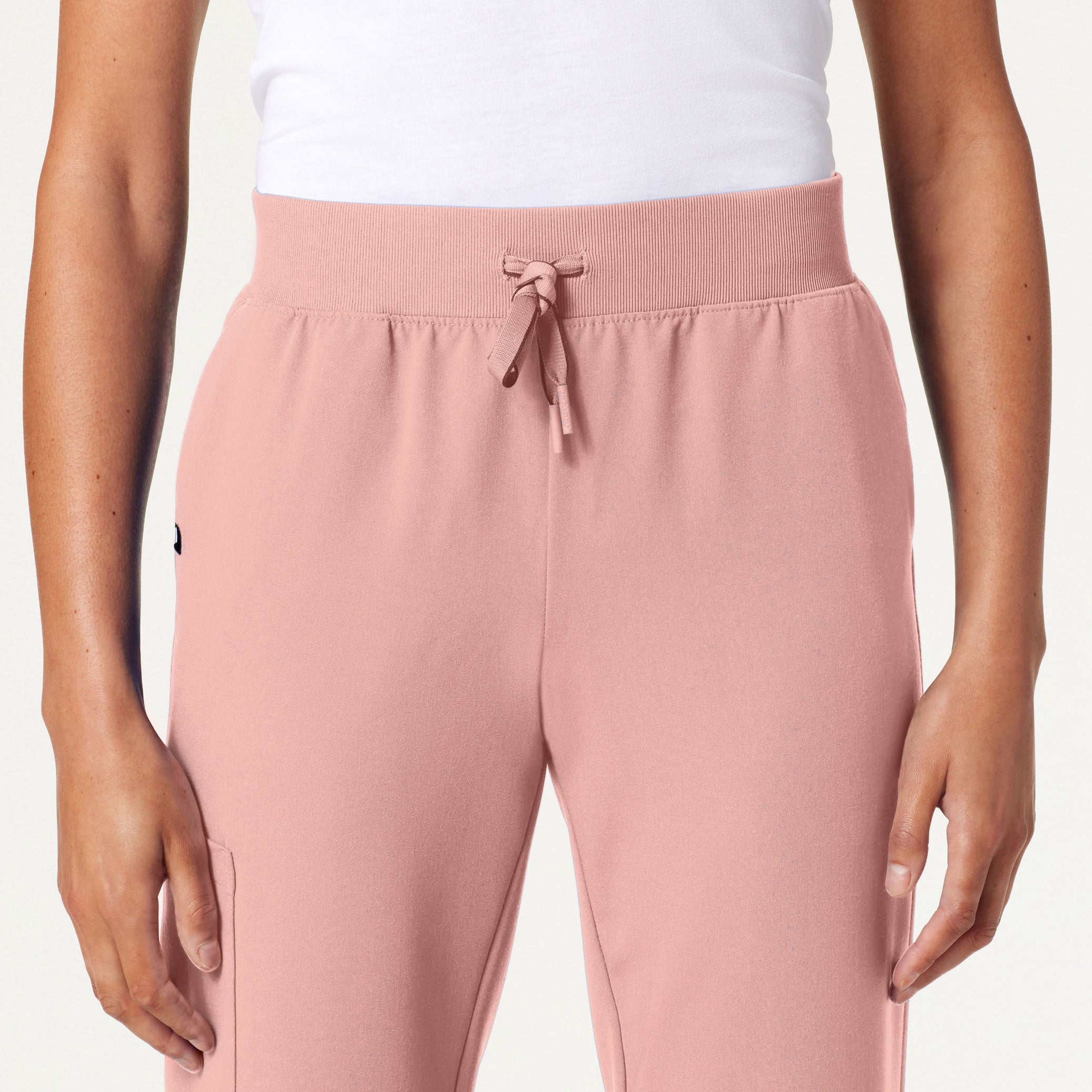 Silex Slim Knit-Waist Scrub Jogger - Mauve - Image 4